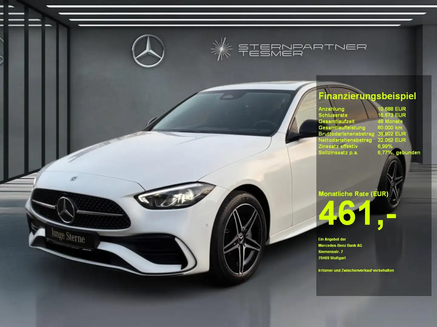 Mercedes-Benz C 300 e AMG Schiebed. AHK Night Kamera Ambiente Weiß - 1