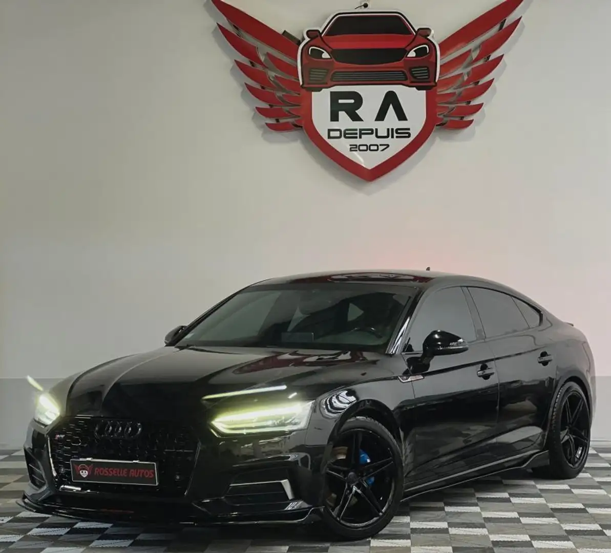 Audi A5 2.0 TDI 190ch S line S tronic 7 Schwarz - 2