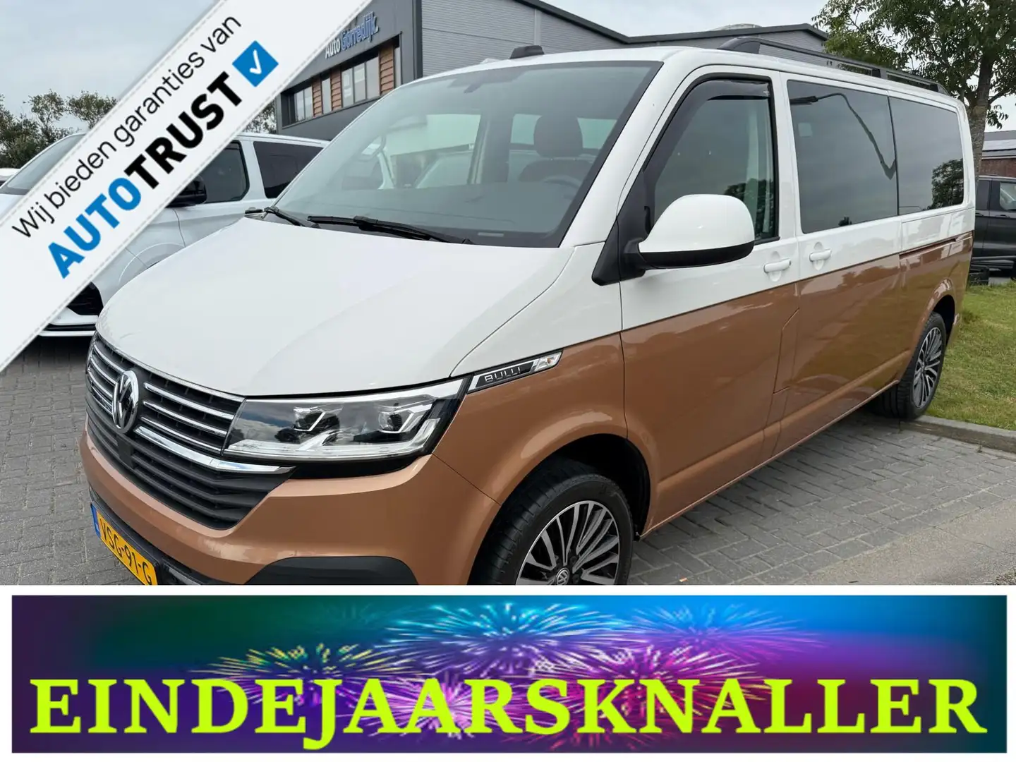 Volkswagen T6.1 Transporter 2.0 TDI L2H1 31 DC 4Motion Bulli T6. 204PkDubbele Brun - 1