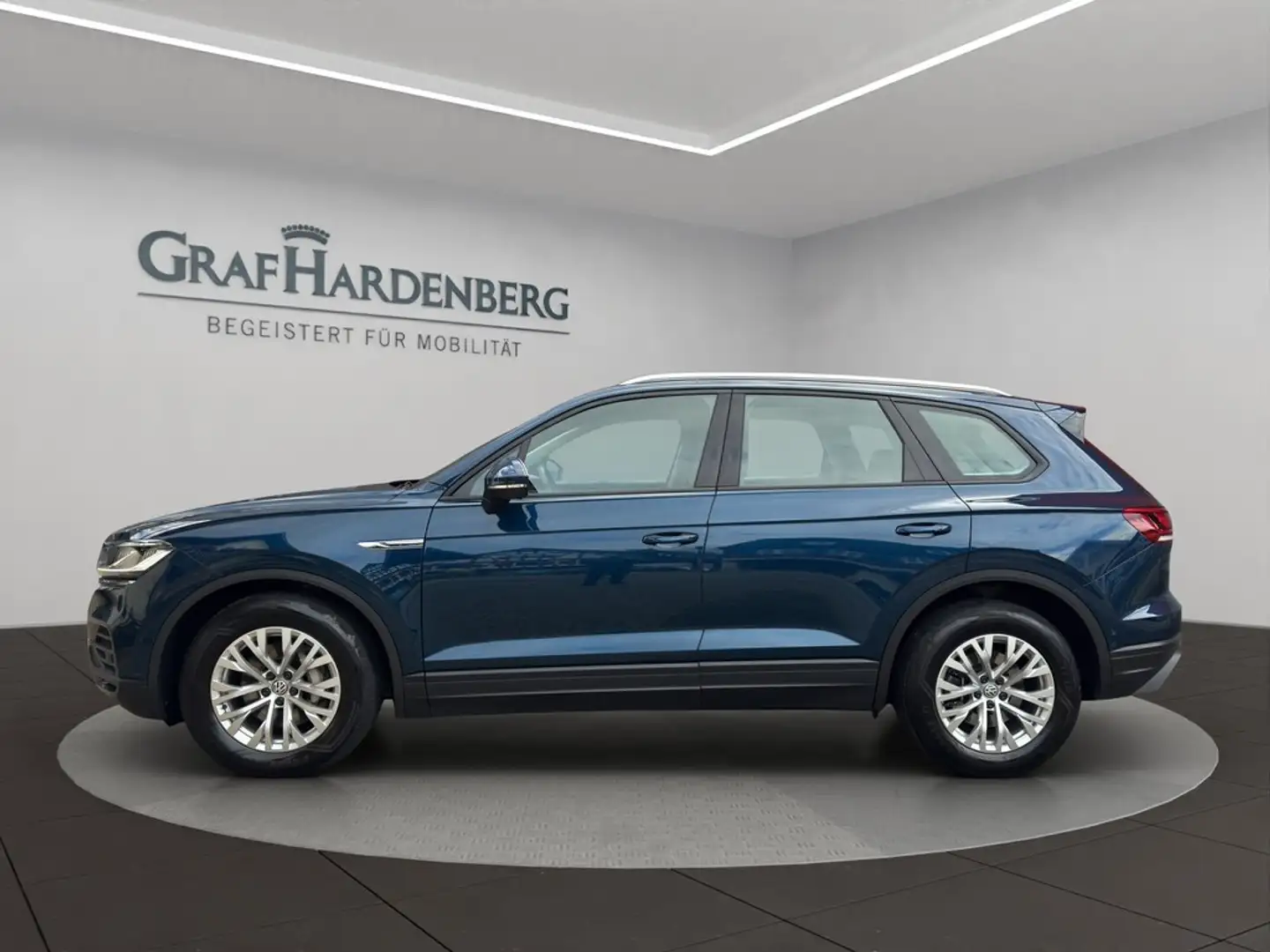 Volkswagen Touareg Drive 4Motion TDI Tip Navi AHK Leder ACC Blauw - 2