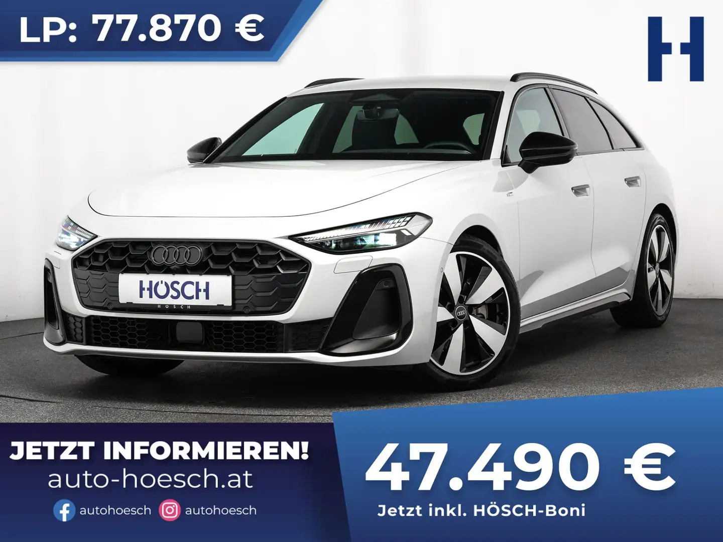 Audi A5 Avant TDI 2xS-LINE BLACK TECH PLUS MATRIX 360° Weiß - 1
