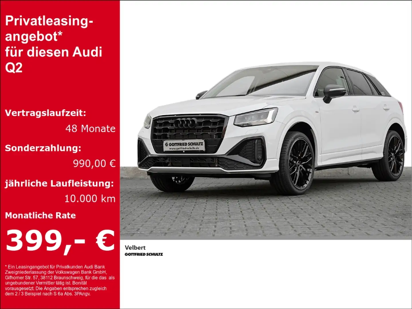 Audi Q2 S-line 35 TFSI S-tronic #Black&White-Edition# Weiß - 1