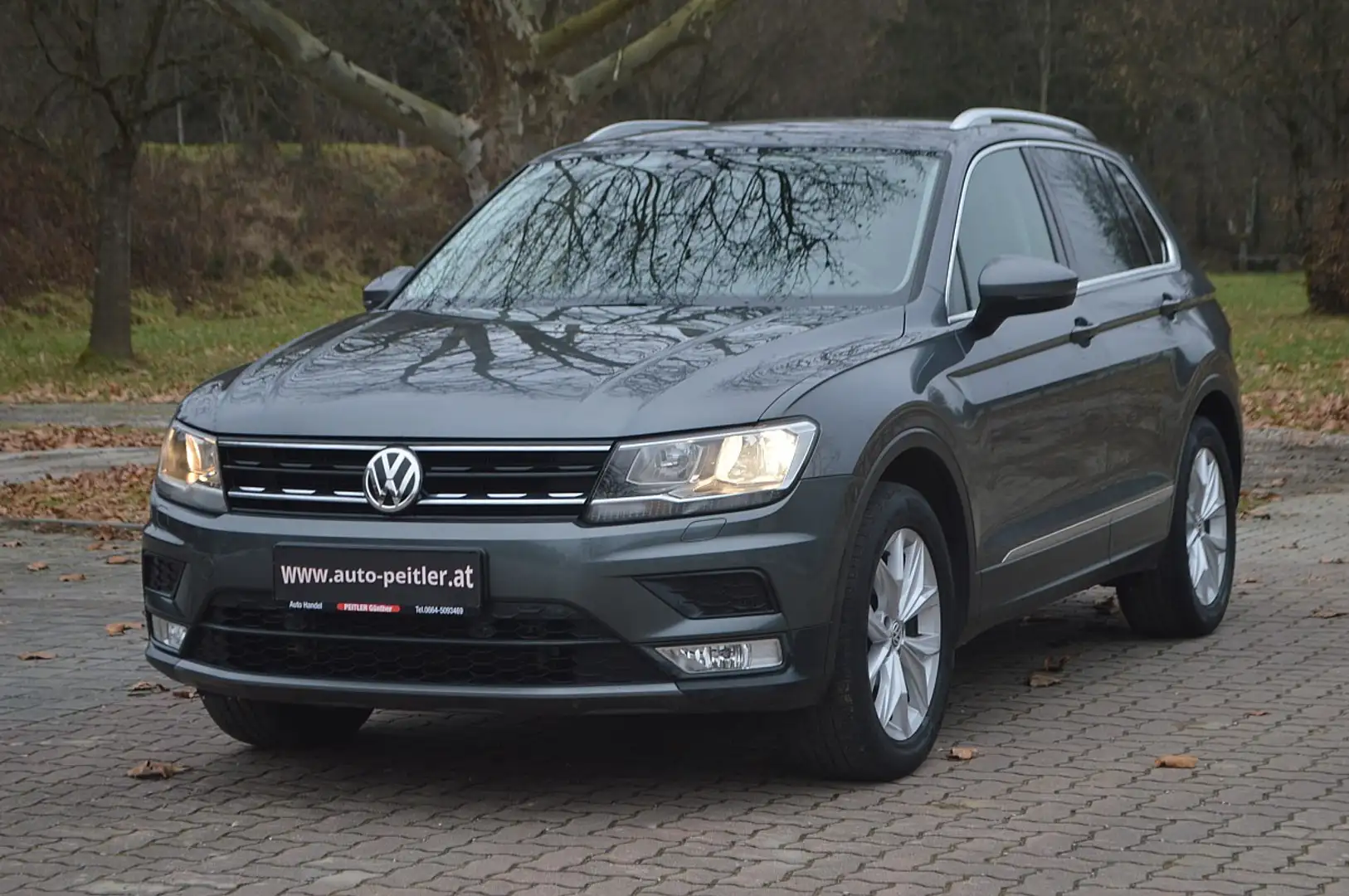 Volkswagen Tiguan 2,0 TDI+AHK+NAVI+PDC+SHZ+TEL Grau - 2