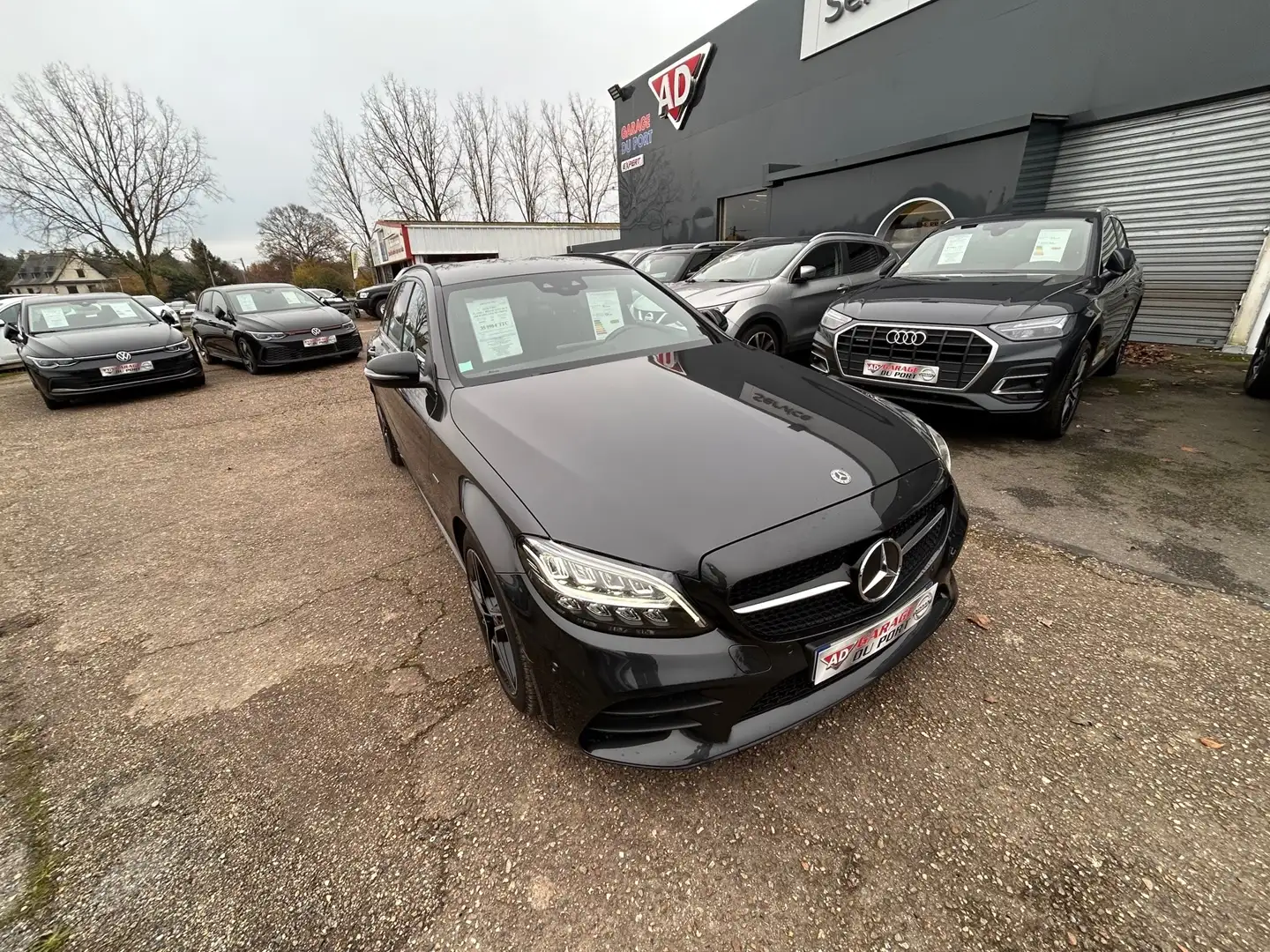Mercedes-Benz C 220 (S205) 220 D 194CH AMG LINE 9G-TRONIC Gris - 1