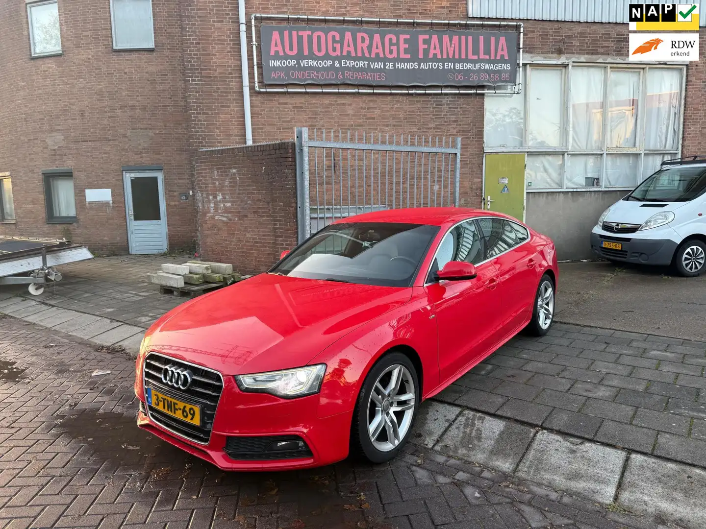Audi A5 Sportback 1.8 TFSI Sport Edition S-Line Xenon/Leer Rood - 1