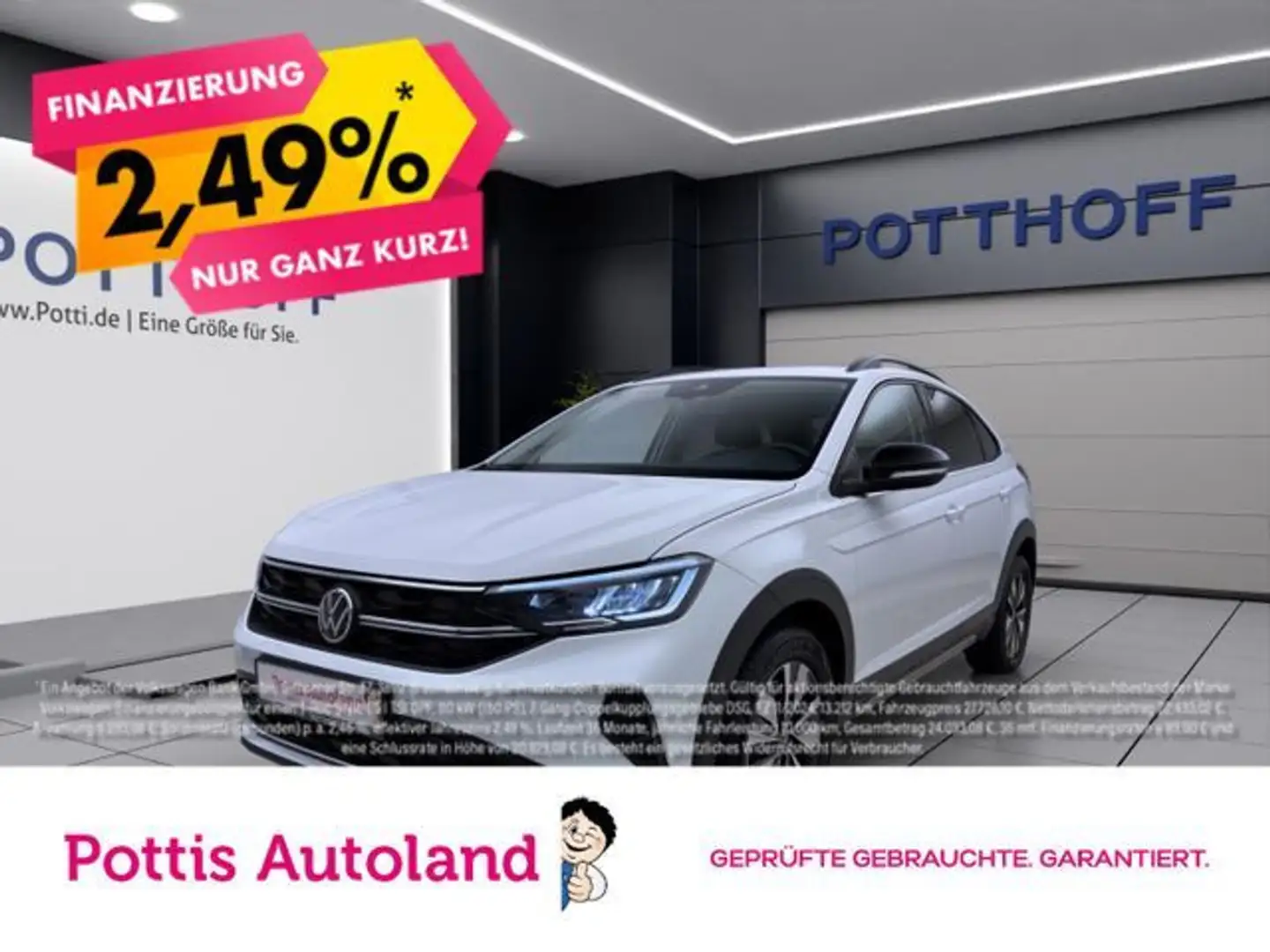 Volkswagen Taigo 1.0 TSI GOAL NAVI KLIMA PDC LED SHZG Weiß - 1