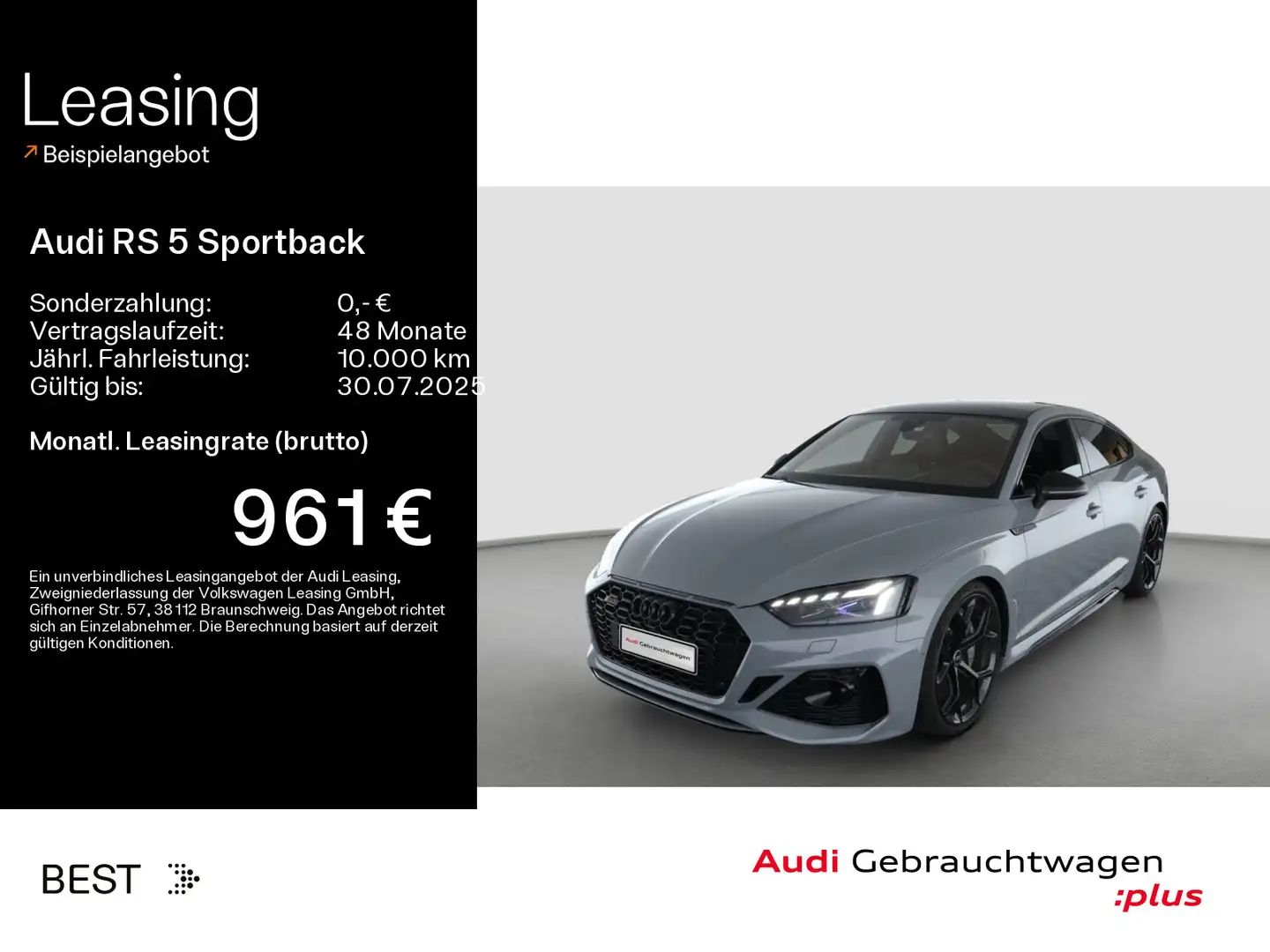 Audi RS5 performance*PANO*300KM/H*B&O*20ZO Grau - 1