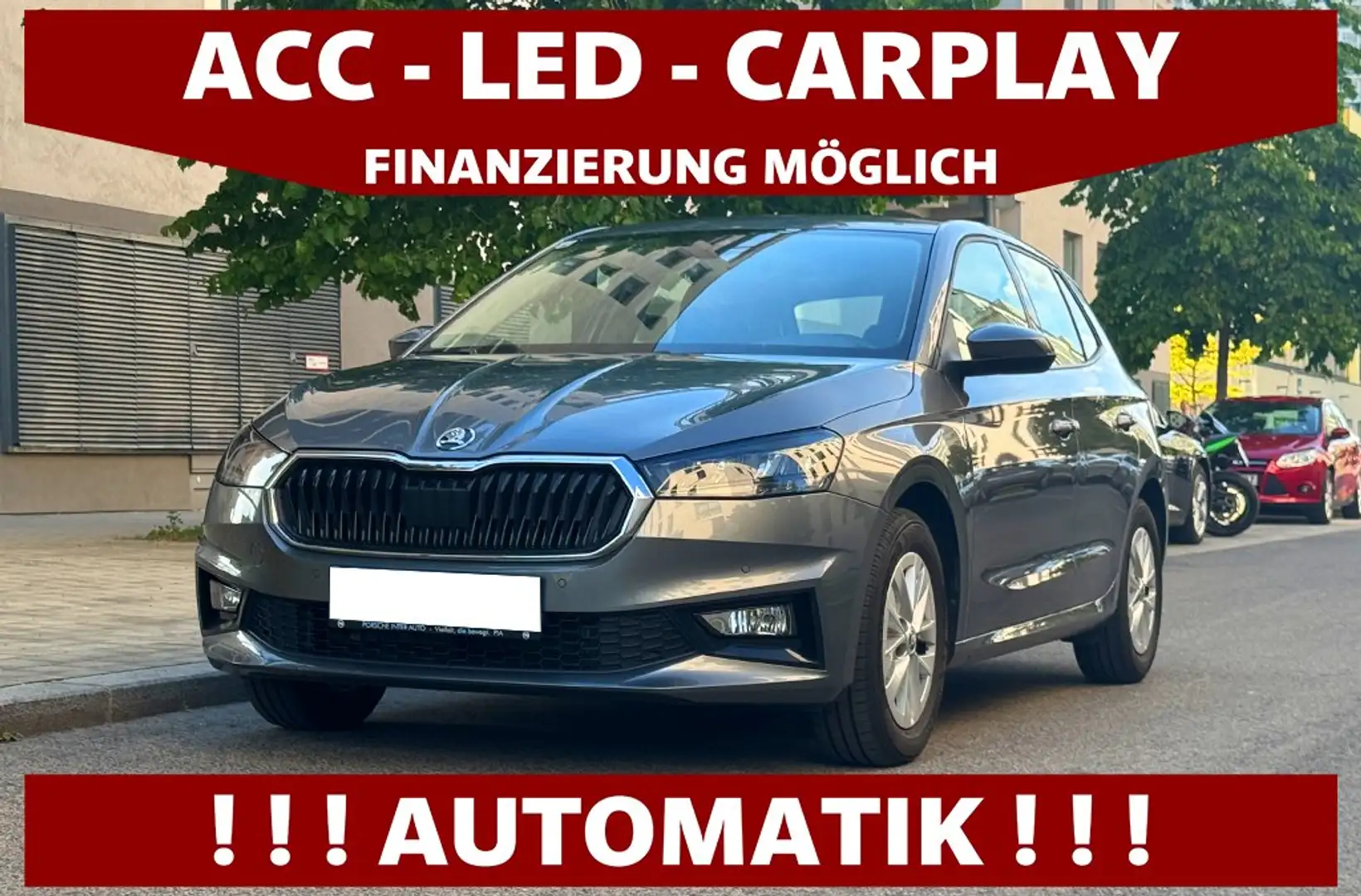 Skoda Fabia 1,0 TSI DSG | LED | APPLE | PDC | SITZHEIZUNG Grau - 1