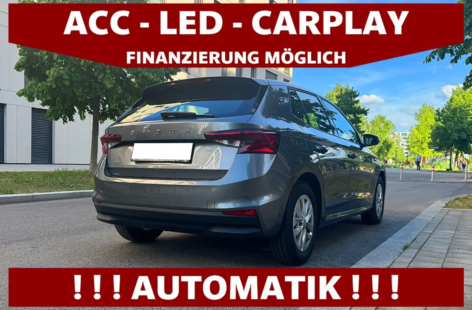 Skoda Fabia 1,0 TSI DSG | LED | APPLE | PDC | SITZHEIZUNG Grau - 2