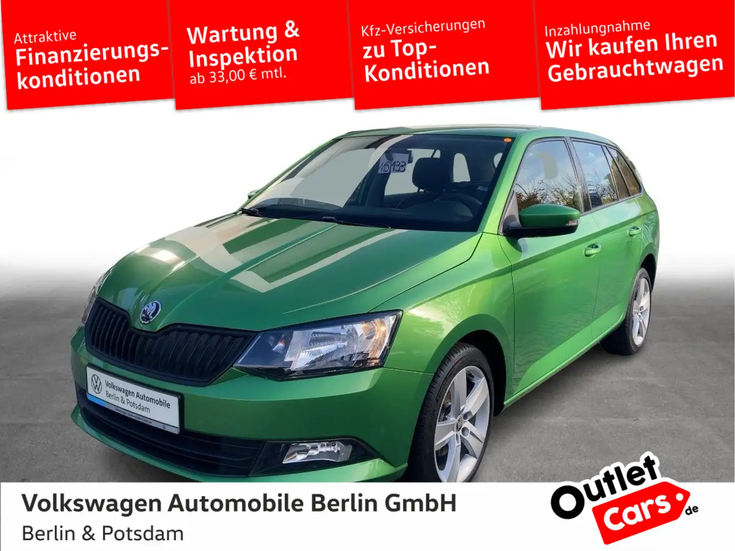 Skoda Fabia Combi 1.0 TSI Cool Plus Klima PDC Verde - 1