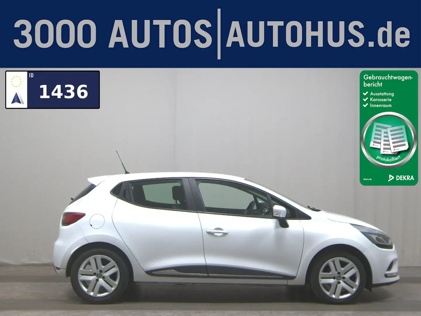 Renault Clio 0.9 TCe Navi PDC Shz BT Tempomat Weiß - 1