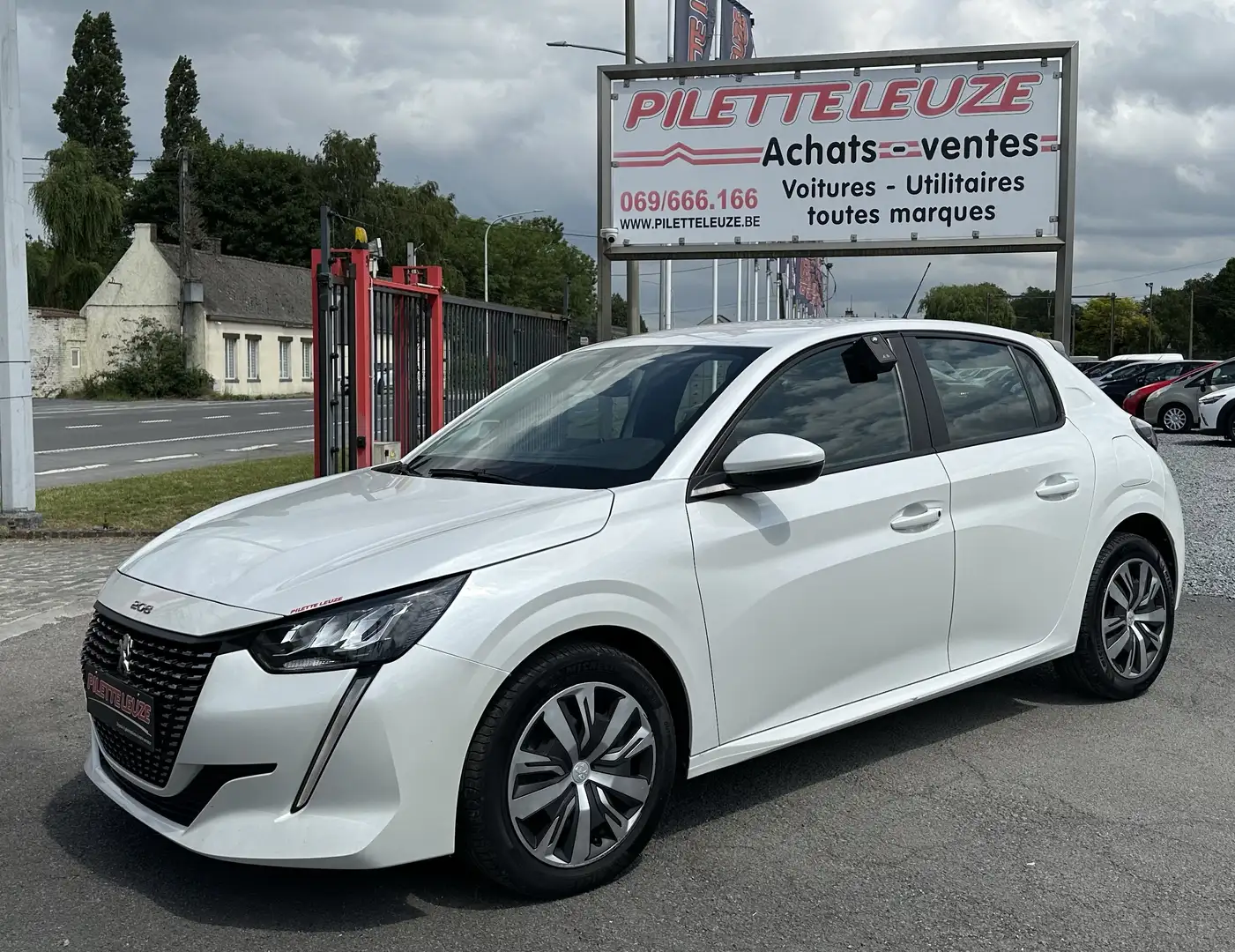 Peugeot 208 1.5 BlueHDi Active S CARPLAY/GPS ( 10322 HTVA ) Blanc - 2