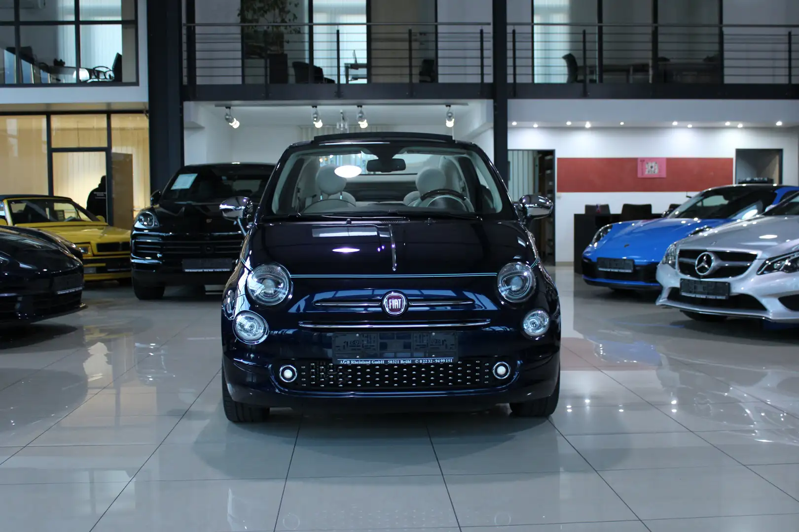 Fiat 500C CABRIO TWINAIR 105PS SONDERMODELL RIVA LEDER ALU16 Blau - 2