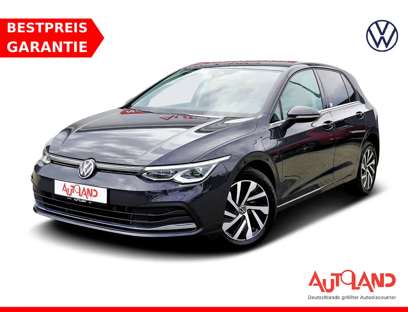 Volkswagen Golf VIII Style e-Hybrid LED Navi ACC DAB PDC Gris - 1