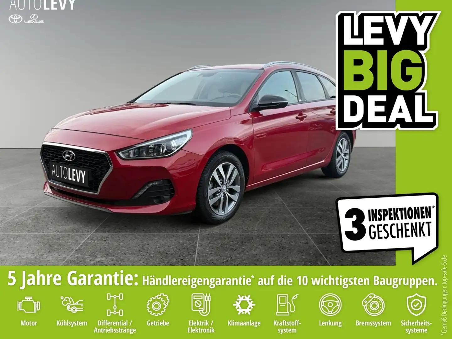 Hyundai i30 1.4 YES! +Allwetter+Sitzheizung+LHZ+ Rouge - 1