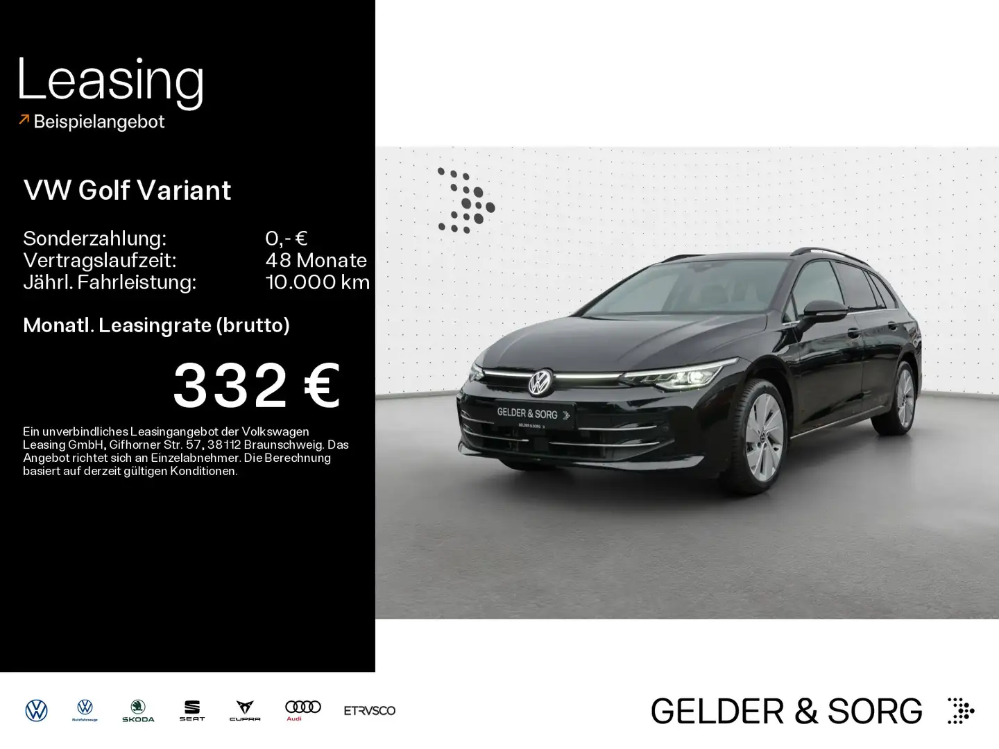 Volkswagen Golf Variant 1.5 TSI Style AHK*Navi*HuD*RFK*17Z* Schwarz - 1