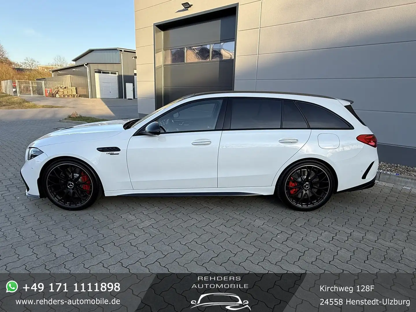 Mercedes-Benz C 63 AMG S 4M+* Carbon Pano PerfSitze 1.H Mwst. Burm Blanc - 2
