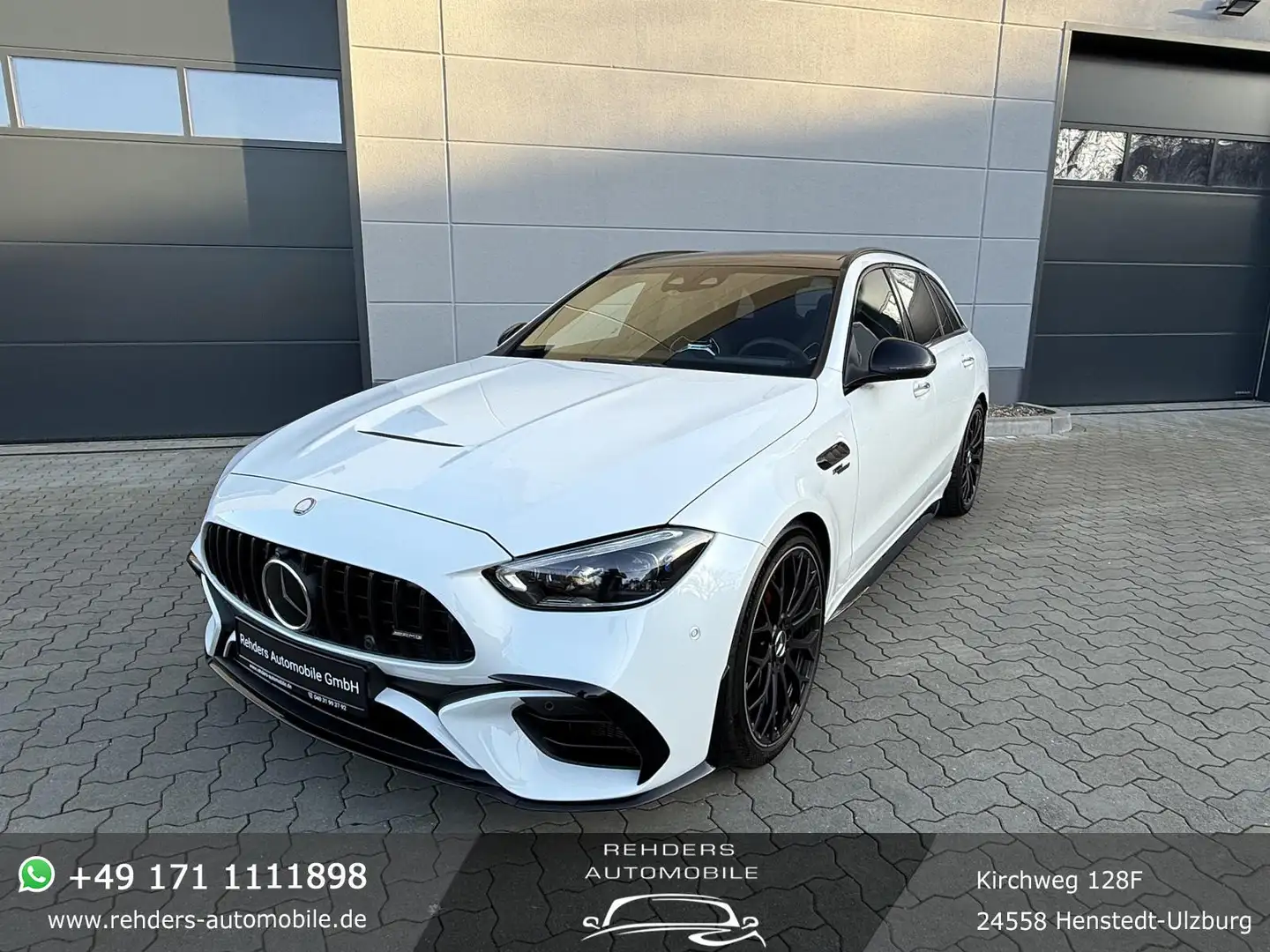 Mercedes-Benz C 63 AMG S 4M+* Carbon Pano PerfSitze 1.H Mwst. Burm Blanc - 1