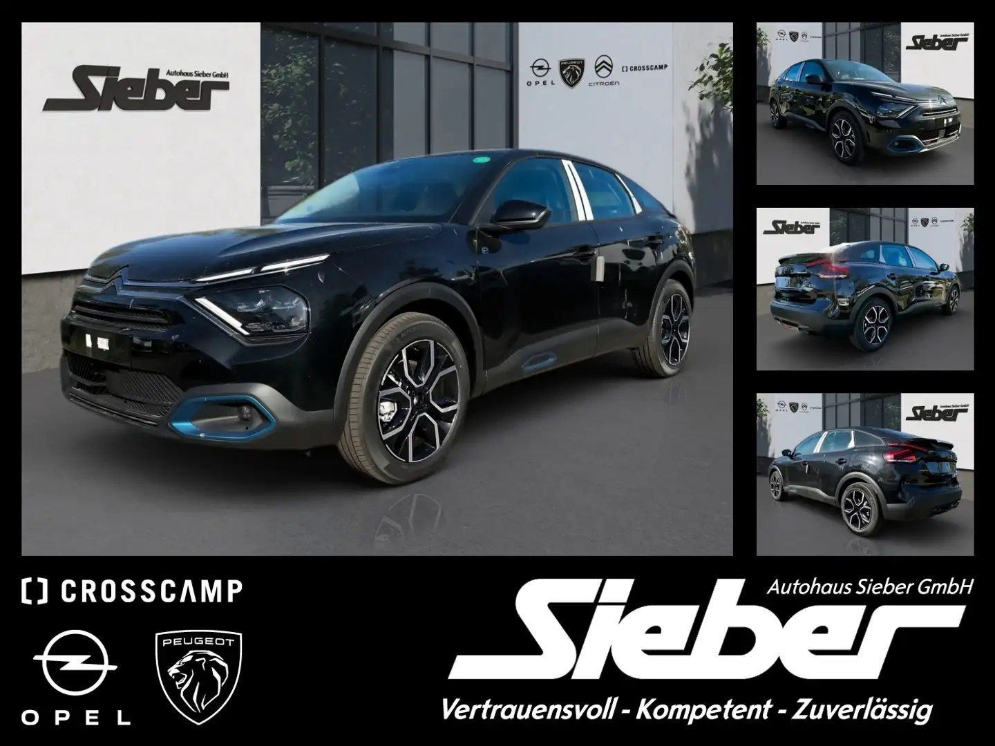 Citroen C4 Elektromotor Elektro-Feel Pack LED*Navi*Klima Zwart - 1