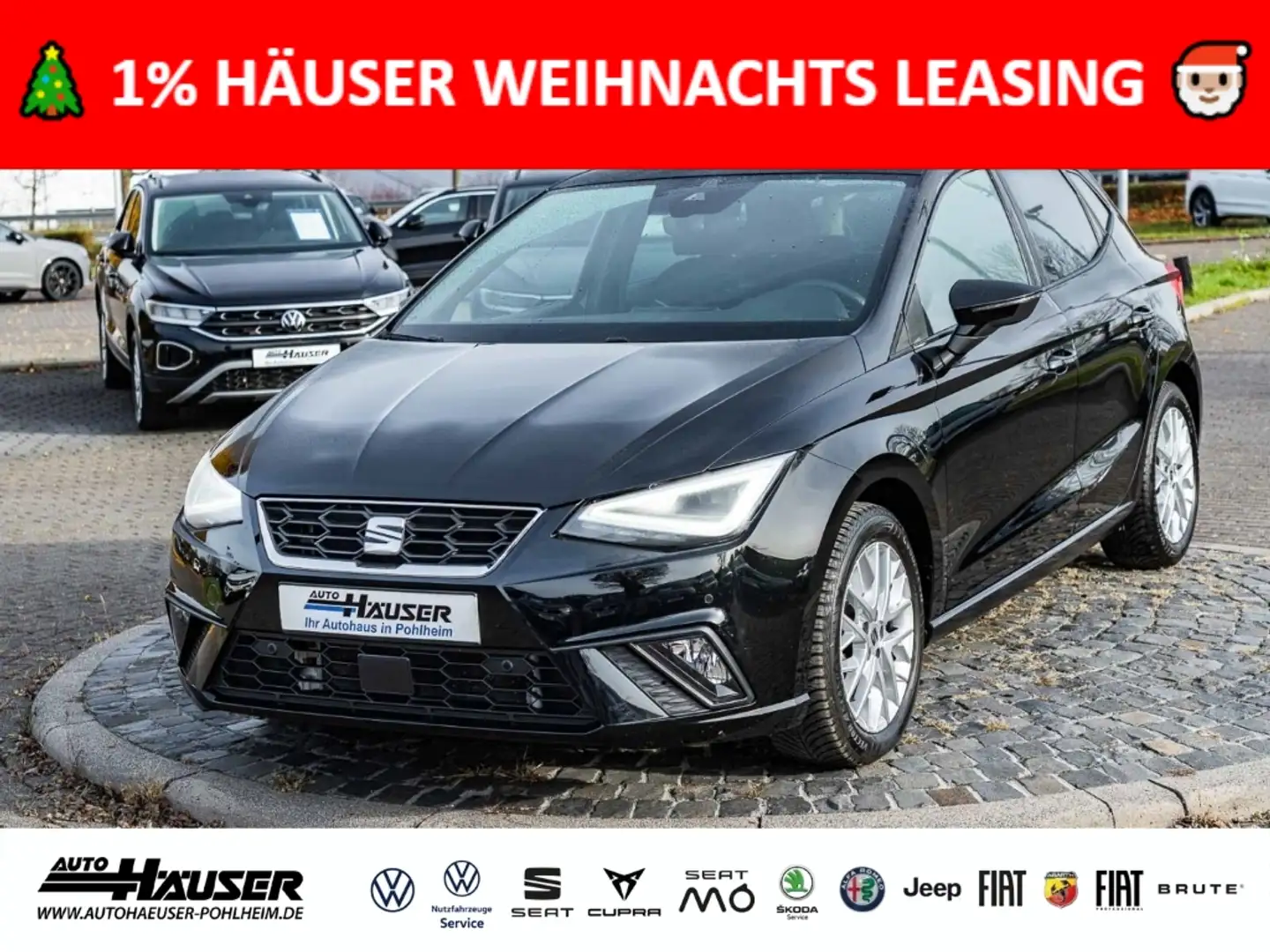 SEAT Ibiza FR 1.0 TSI DSG NAVI KAMERA ACC LED PDC FULL-LINK Schwarz - 1