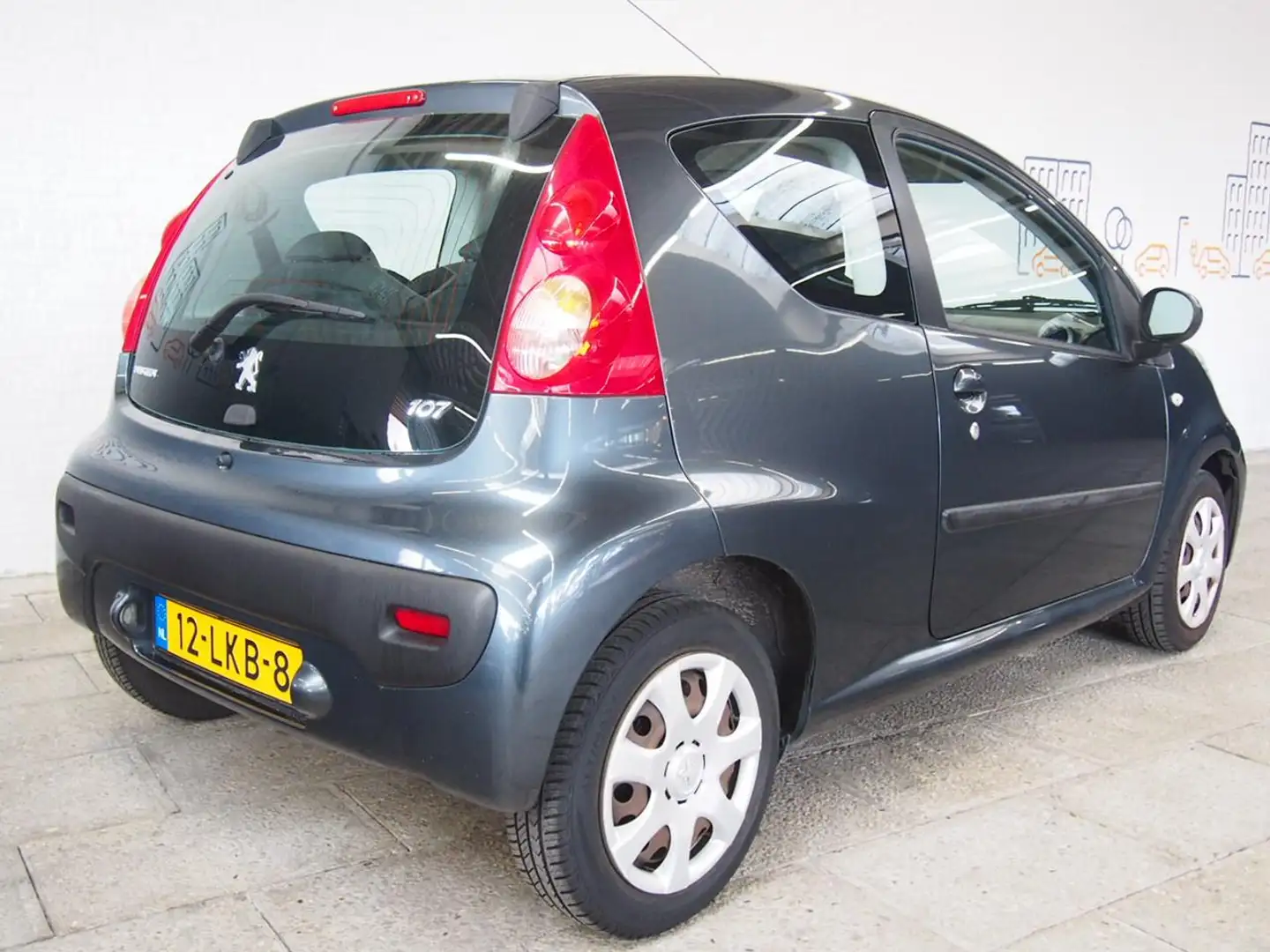 Peugeot 107 1.0-12V XS Airco (APK:Nieuw) Incl.Garantie Gris - 2