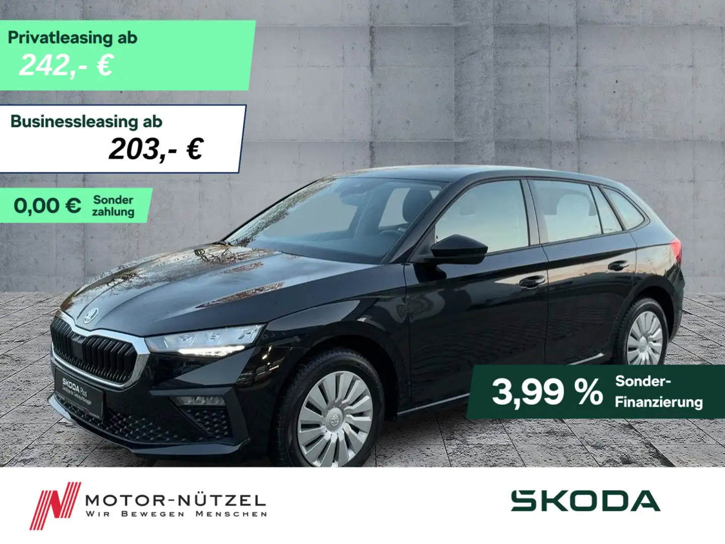 Skoda Scala 1.0 TSI DSG ESSENCE LED+AHK+GRA+SMART-LINK Schwarz - 1