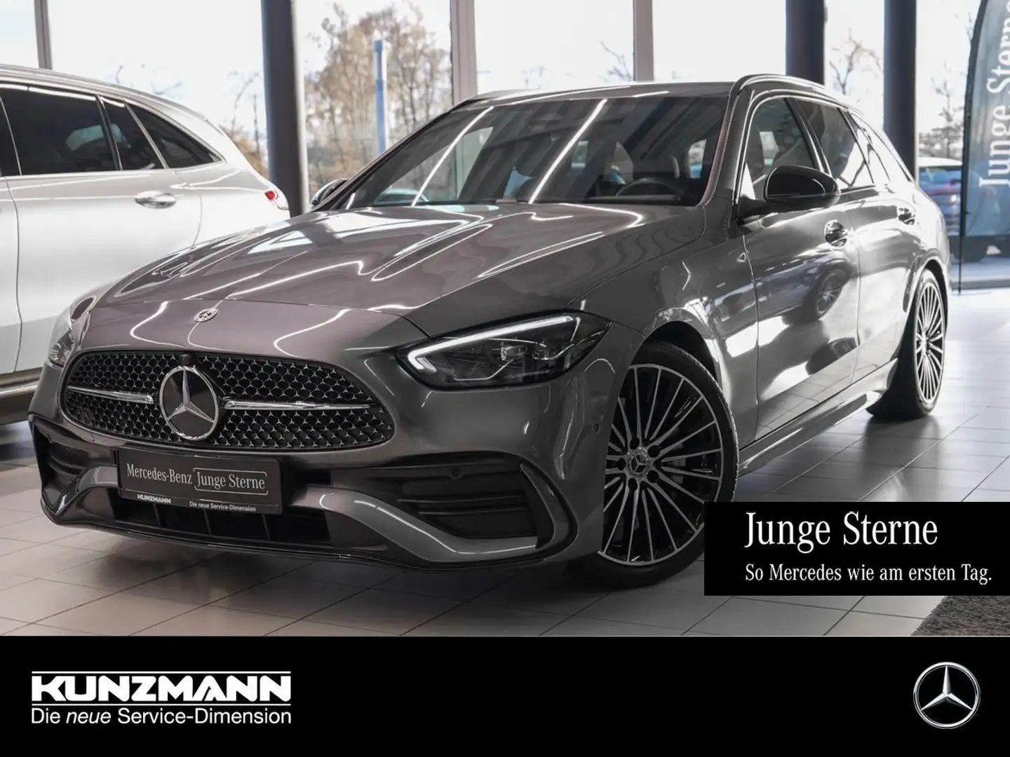 Mercedes-Benz C 200 d T AMG Night MBUX Navi Memory EasyPack Gris - 1