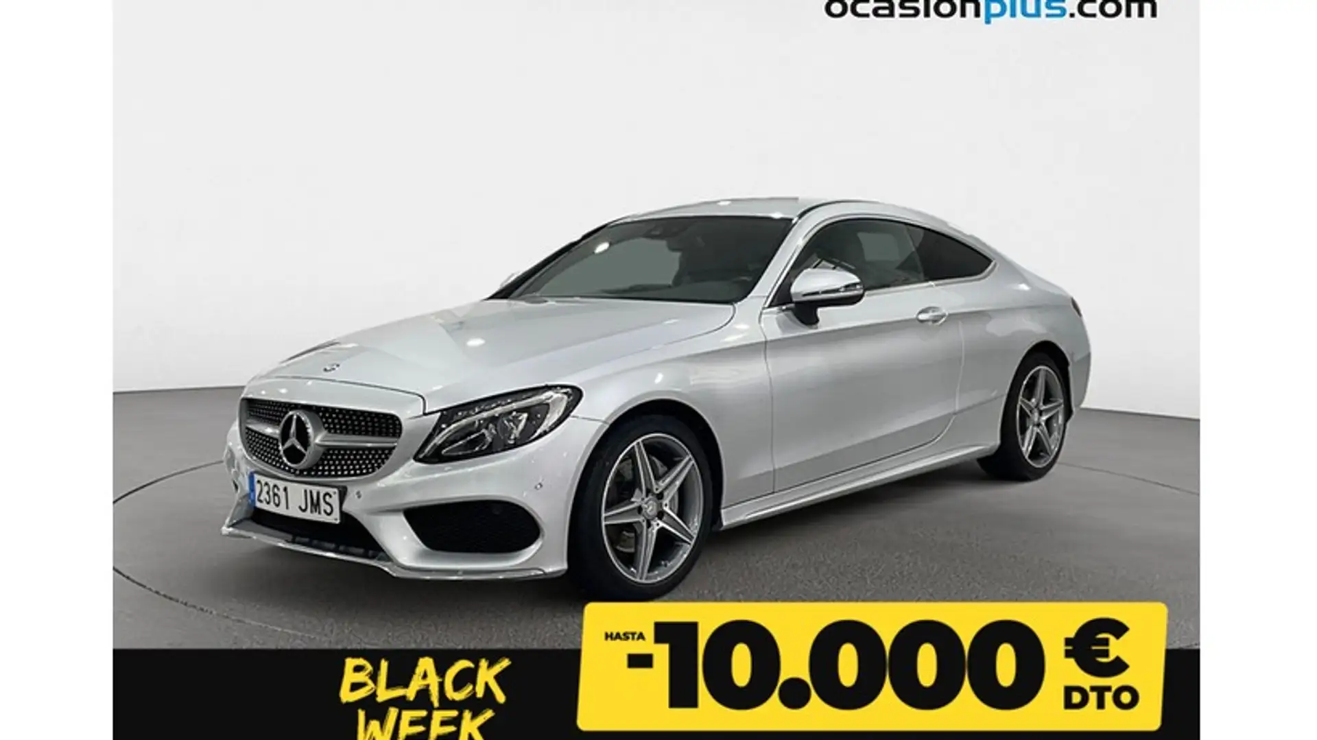 Mercedes-Benz C 220 Coupé 220d 9G-Tronic Argent - 1