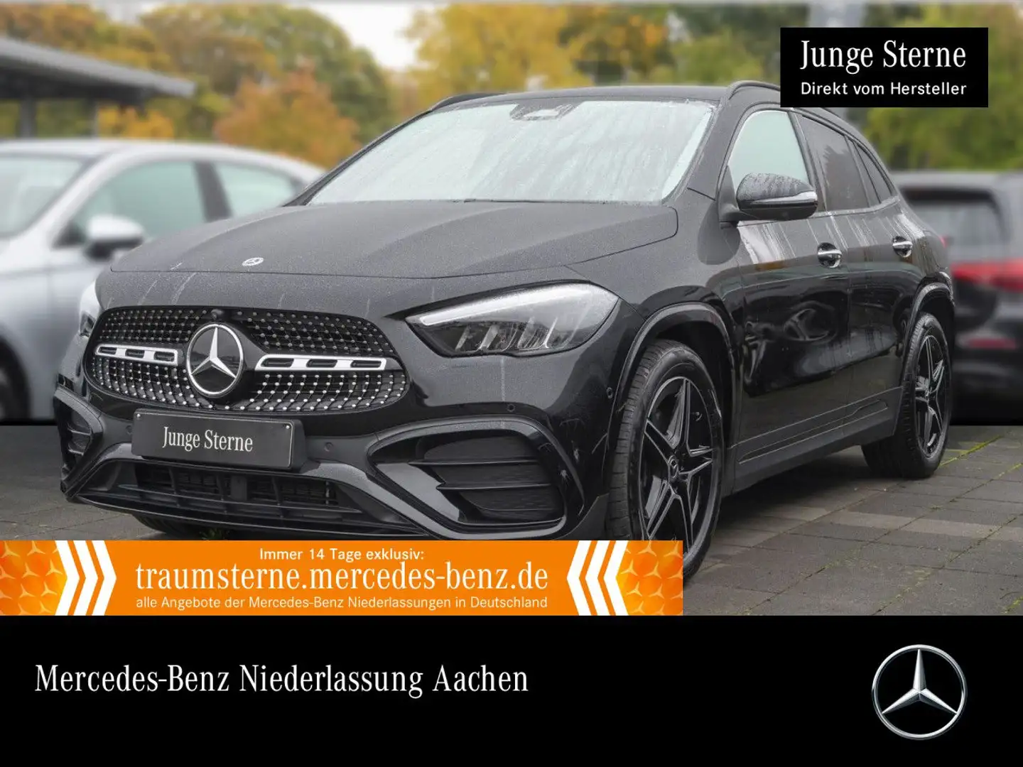 Mercedes-Benz GLA 180 AMG+NIGHT+360°+AHK+LED+STHZG+BURMESTER+7G Zwart - 1