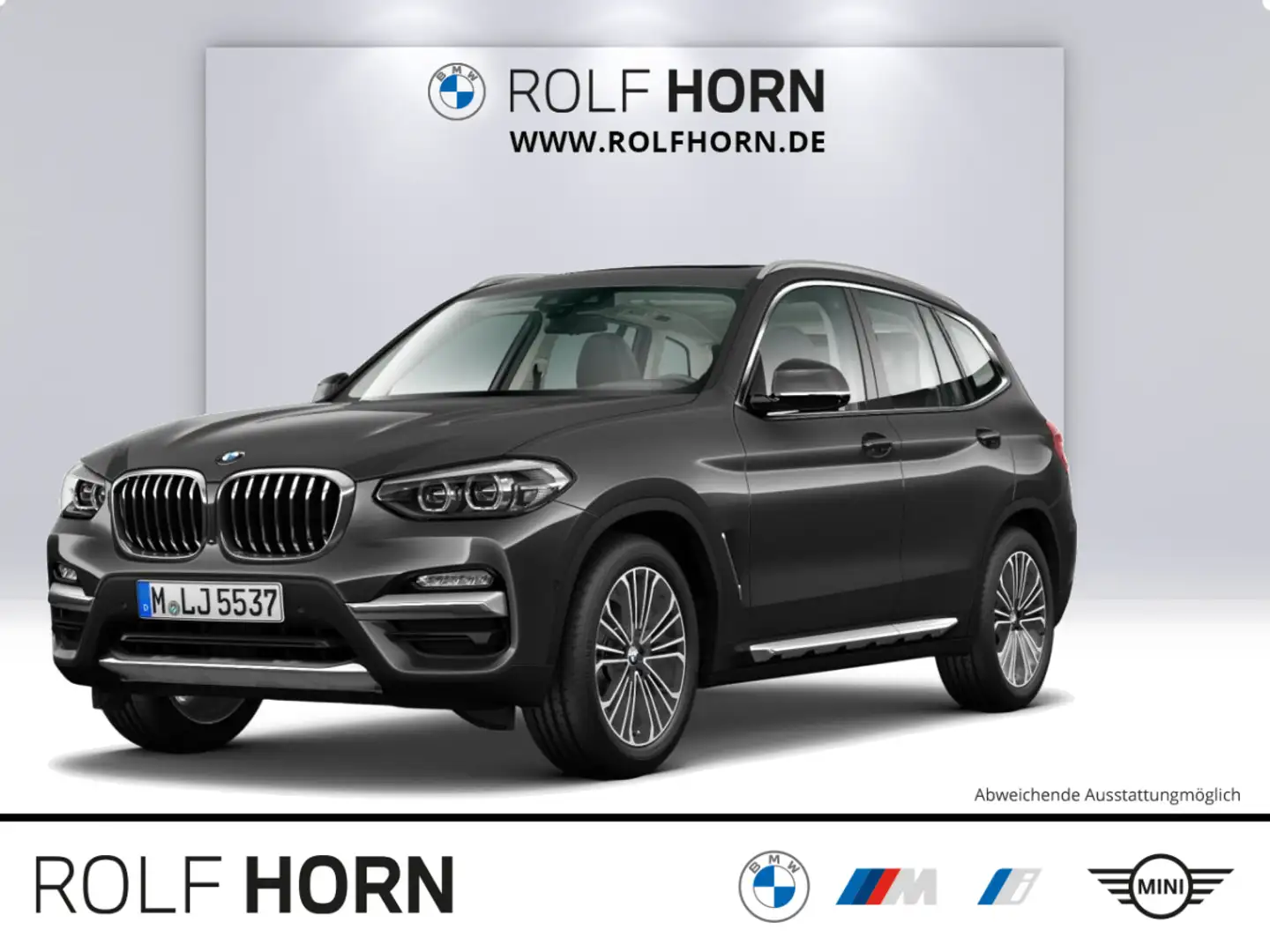 BMW X3 xDrive20i Luxury Line HeadUp Pano HiFi Sitzhz Grau - 1