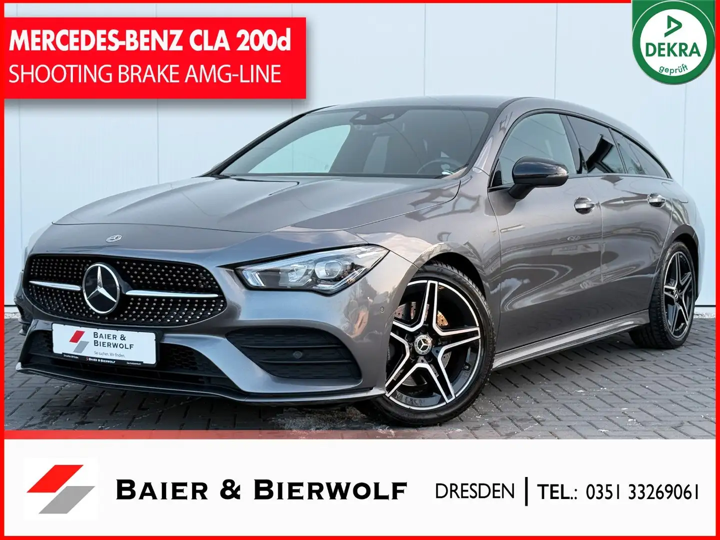 Mercedes-Benz CLA 200 d Shooting Brake AMG-LINE LED WIDESCREEN Grau - 1