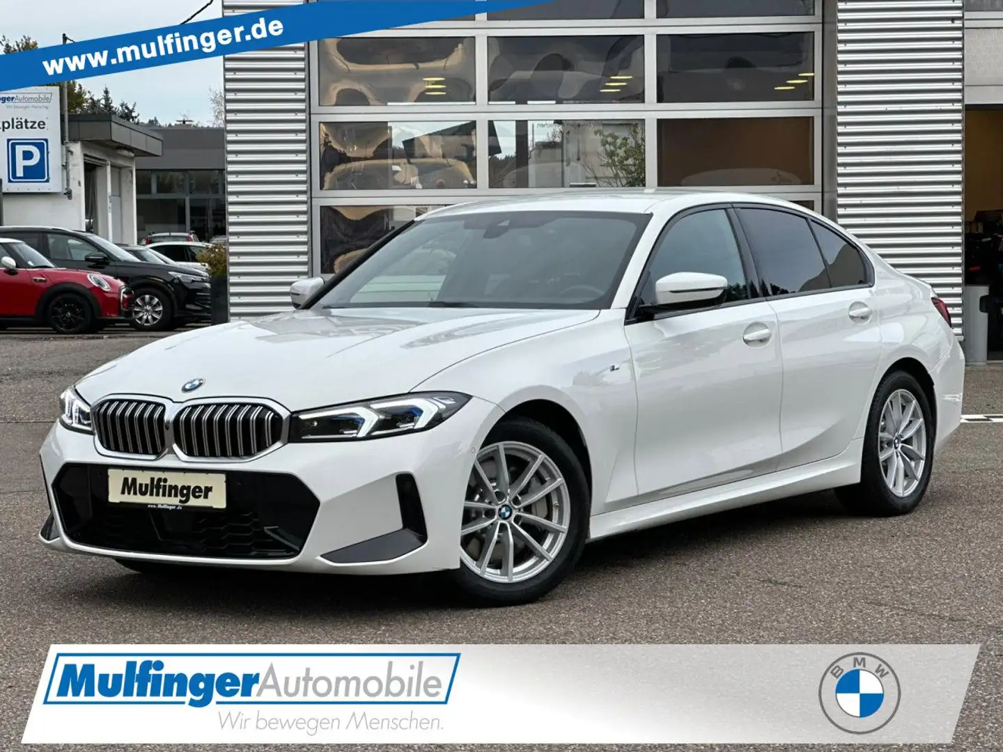 BMW 330 i xDr.M Sport Leder HUD ACC SuView LiveP.HiFi Weiß - 1