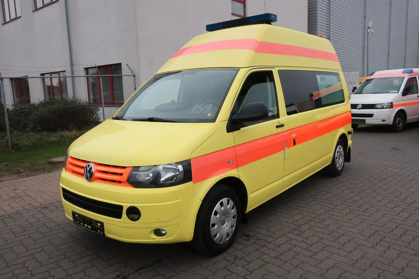 Volkswagen T5 Transporter Hochdach lang/KTW/Klima/Automatik Gelb - 1