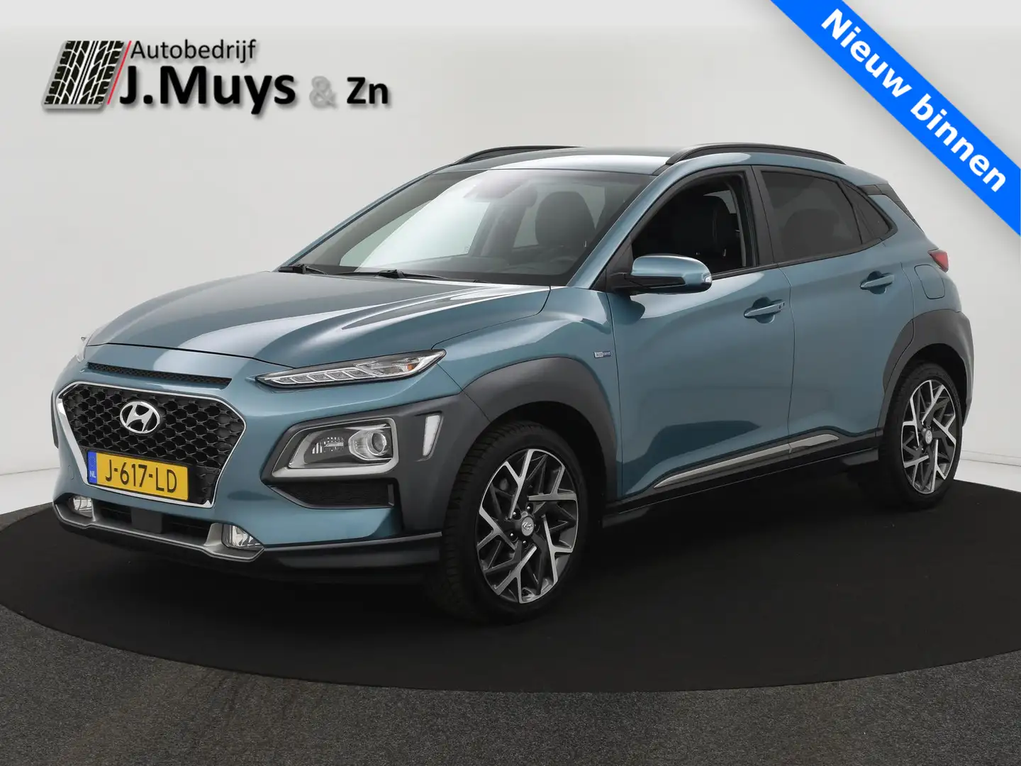 Hyundai KONA 1.6 GDI HEV Premium LEER|STOELVENTILATIE|ACC|BLIS| Blauw - 1