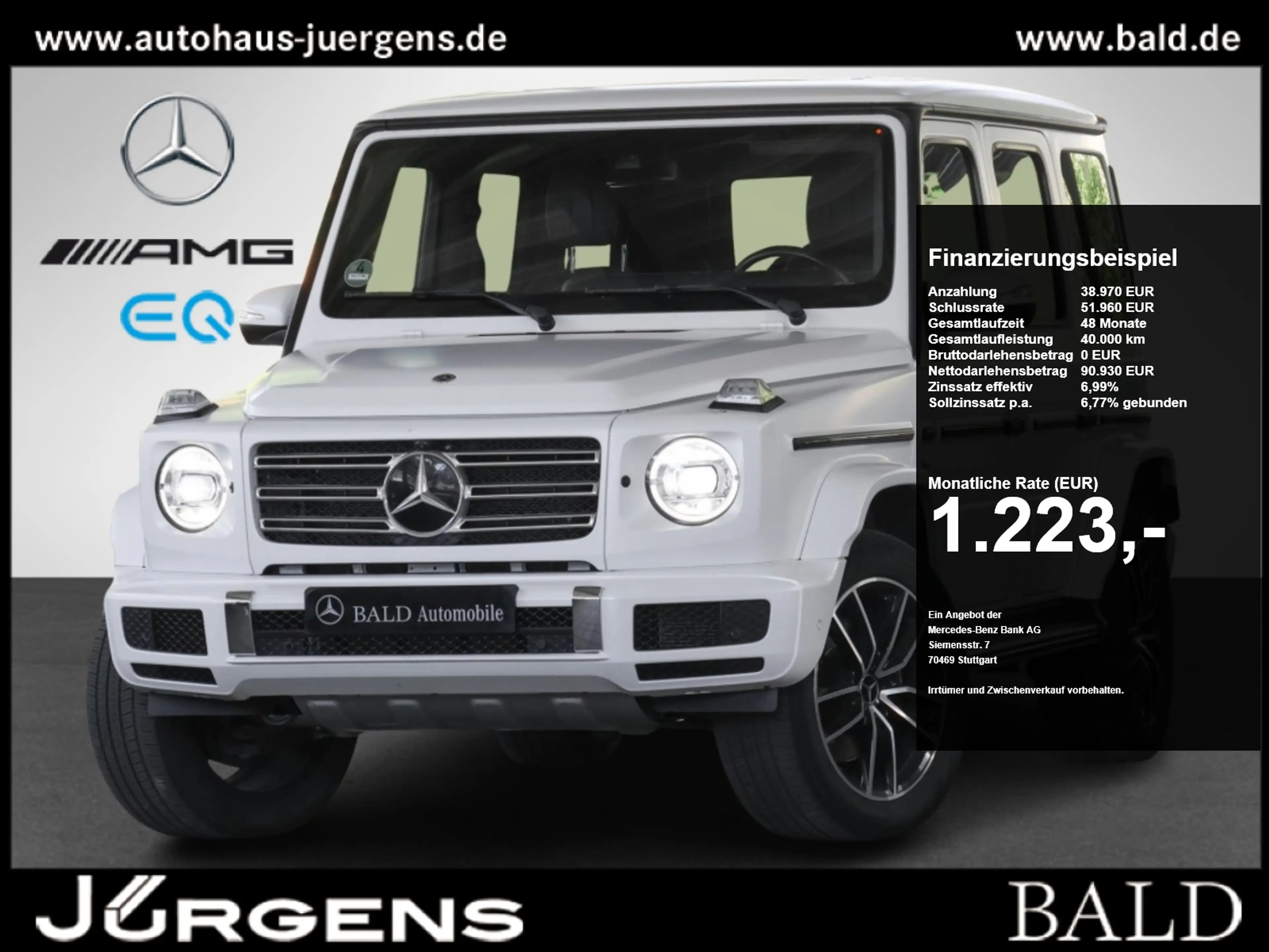 Mercedes-Benz G 500 Final-Edition/360/MLB/SHD/StdHz/Distr/Burm