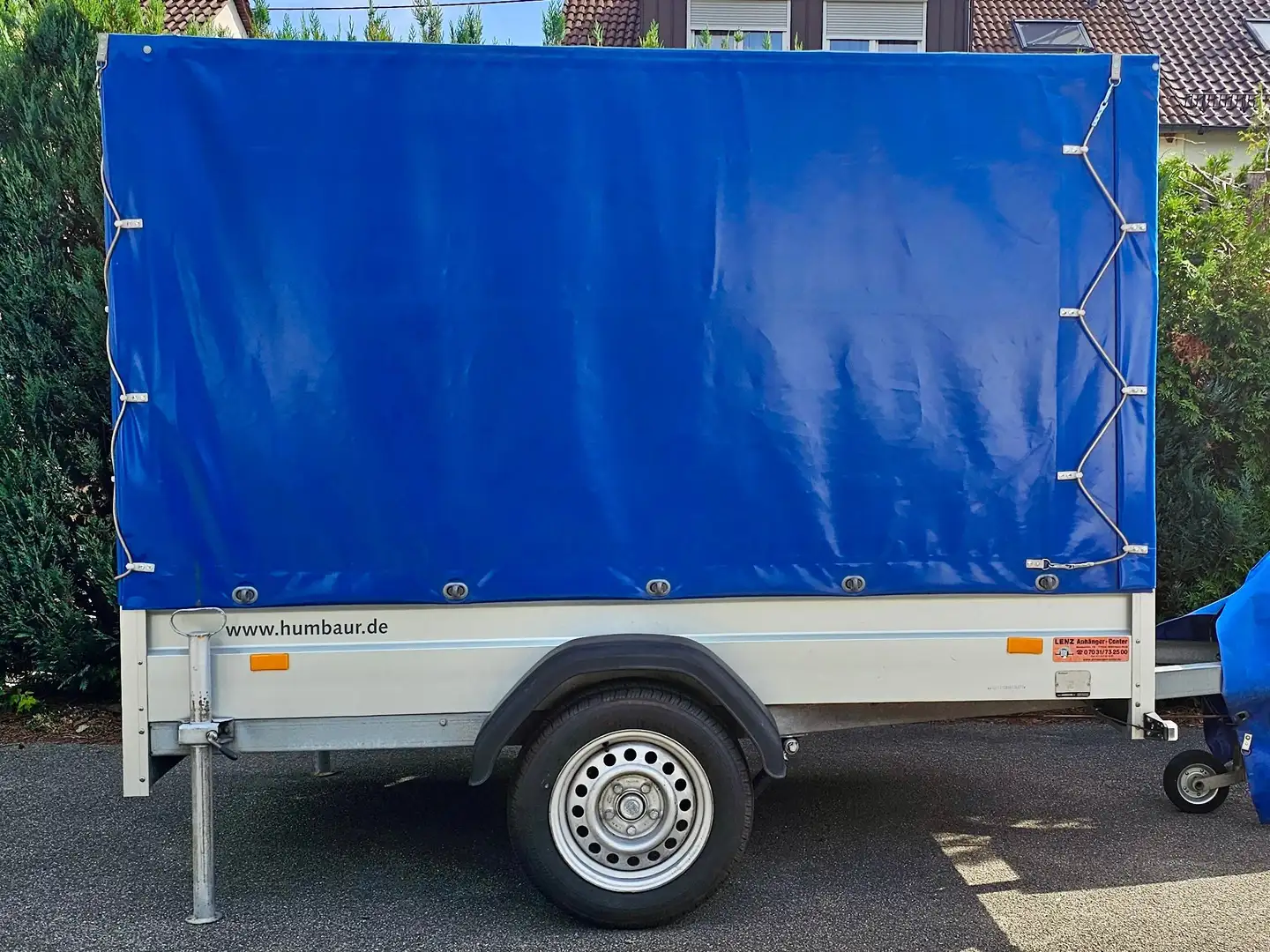Trailer-Anhänger Anhänger Motorradanhänger Bleu - 1