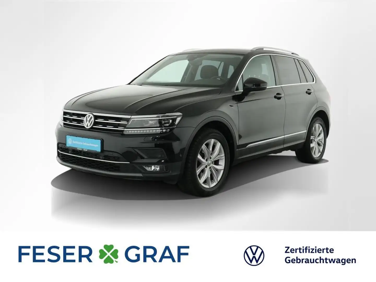 Volkswagen Tiguan Highline 2.0 TSI DSG Navi AHK Kamera ActiveInfo Schwarz - 1
