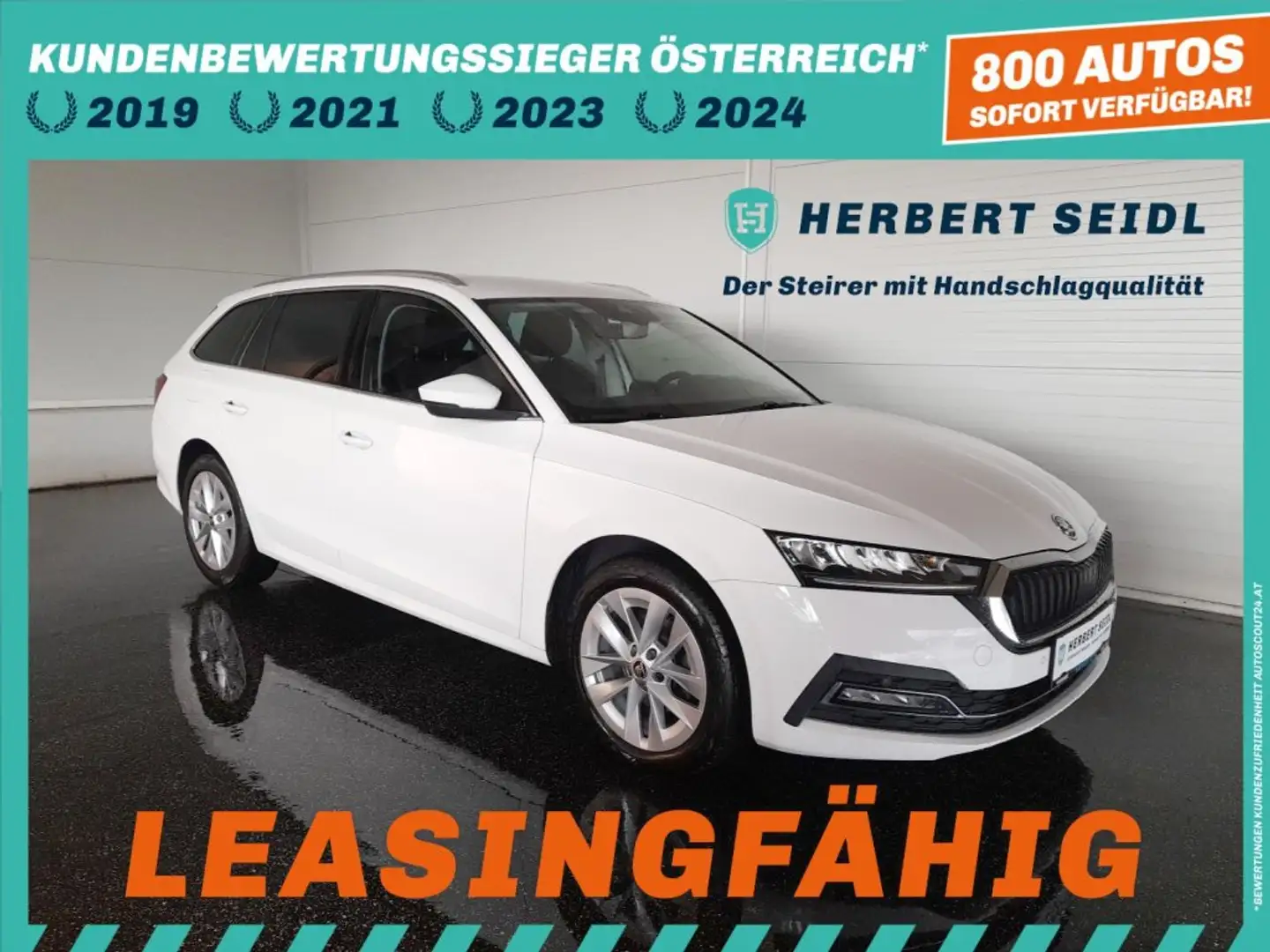 Skoda Octavia Combi STYLE 2,0 TDI DSG *LED & DYN BLINKER / HEAD-UP / VIRTUELL / NAVI / ACC / MEMORY SPORTSITZE / KEYLESS* Weiß - 1