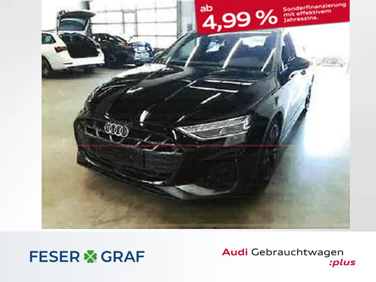 Audi A3 Autom. 2xS-Line,LED,RFK,NAVI,SHZ,18 Noir - 1