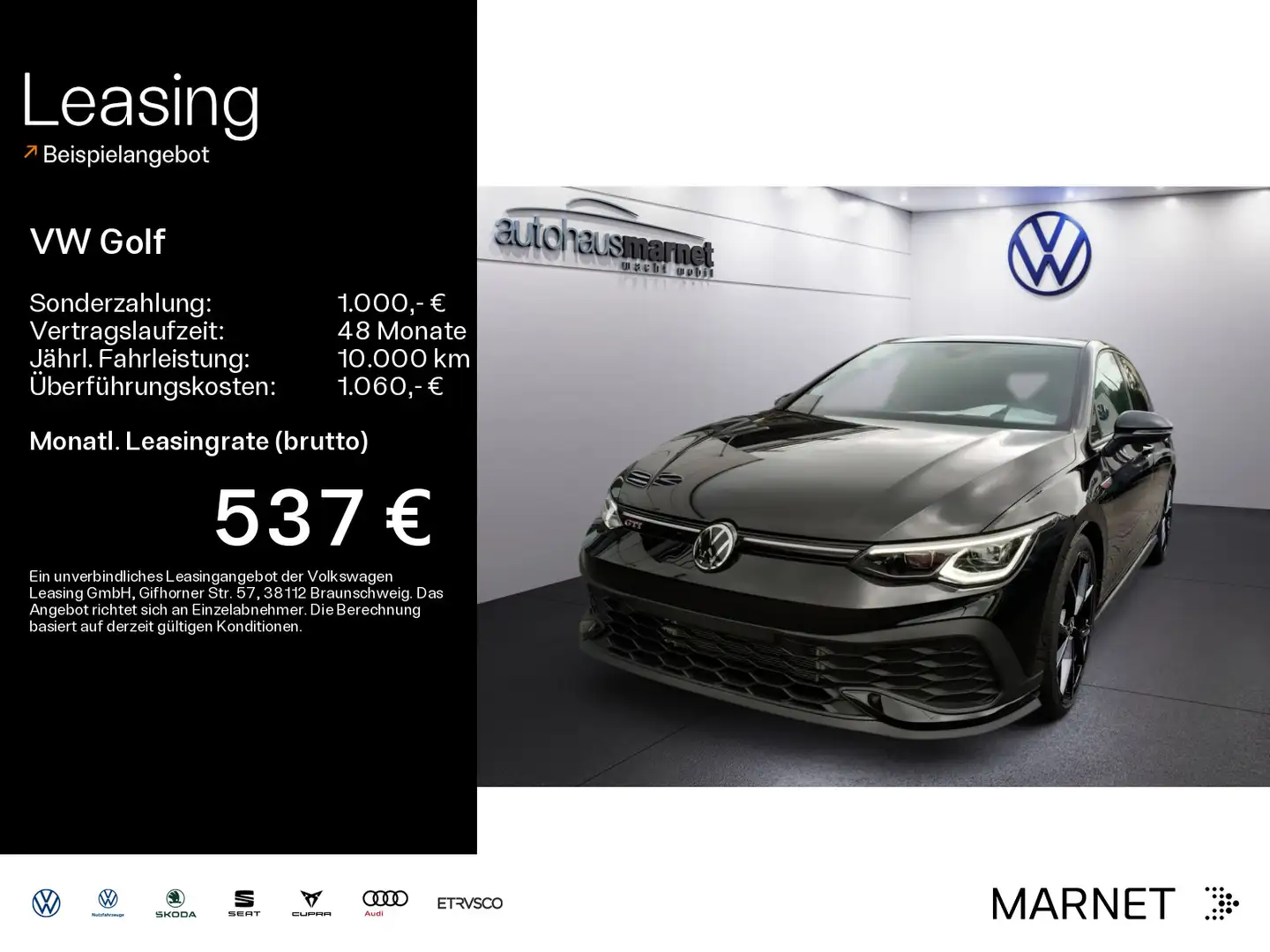 Volkswagen Golf GTI Golf 2.0 TSI DSG GTI Clubsport NAV*DIGI*HUD* Noir - 1