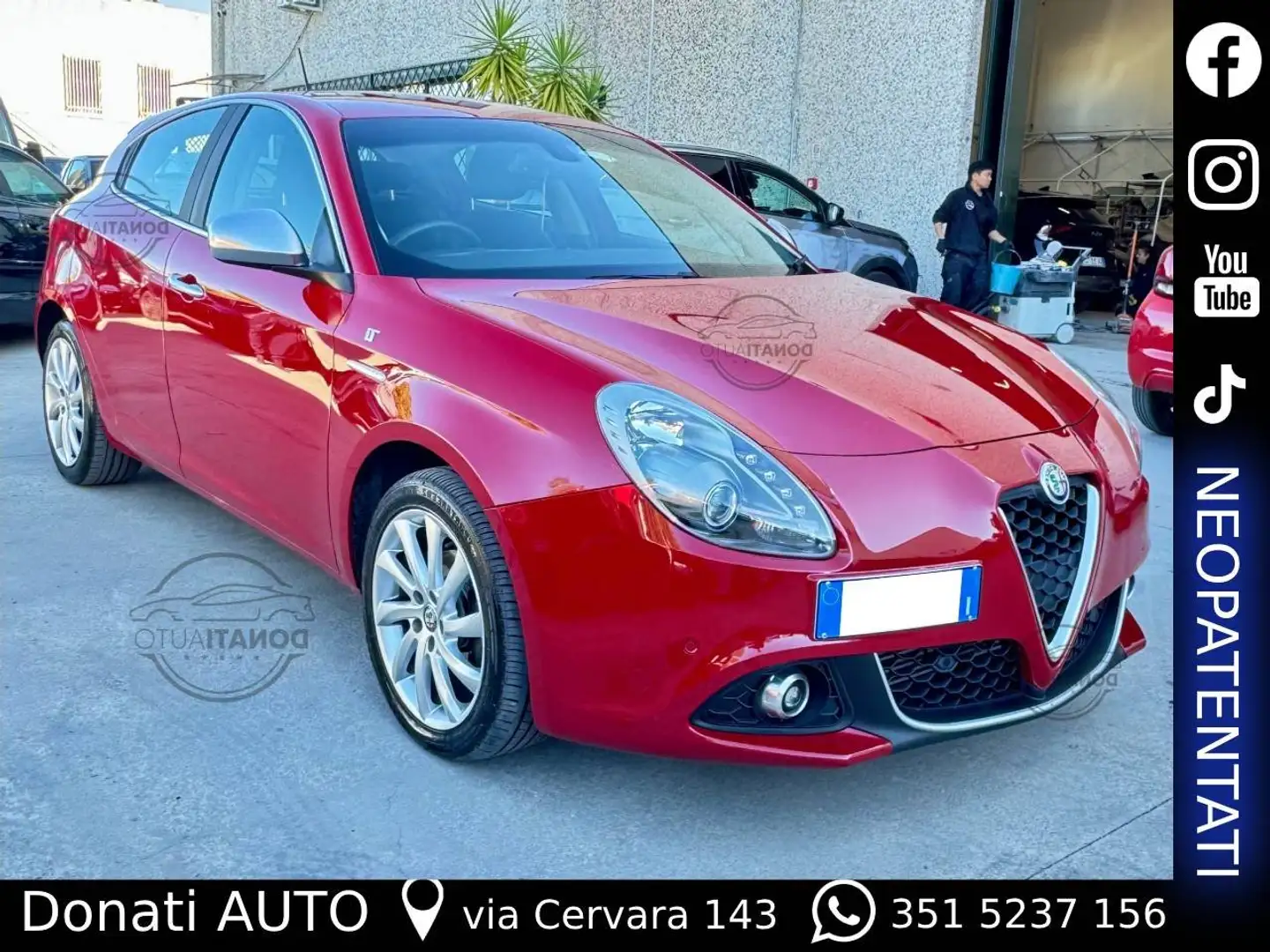 Alfa Romeo Giulietta Giulietta 1.6 Ti 120cv Euro6 Rosso - 1