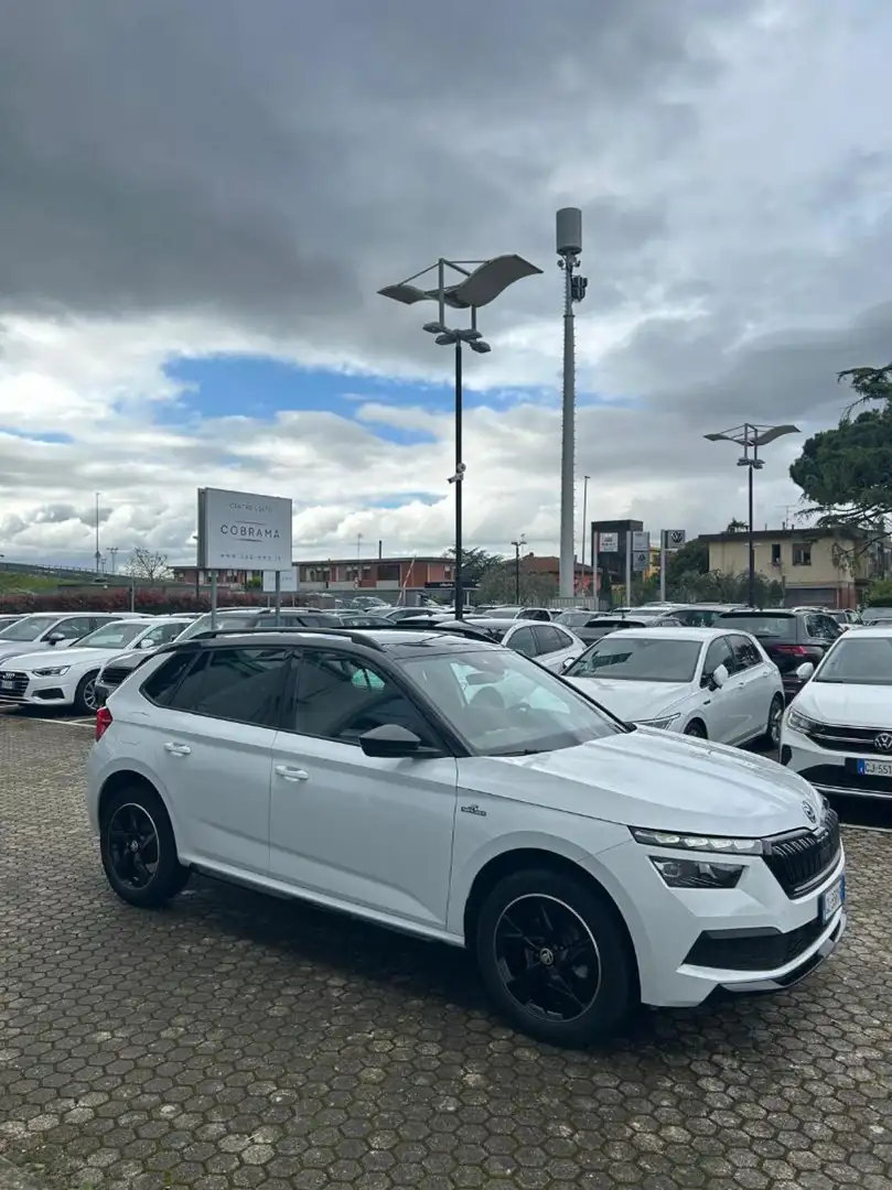 Skoda Kamiq 1.0 TSI 110 CV Monte Carlo NEO PATENTATO Bianco - 2