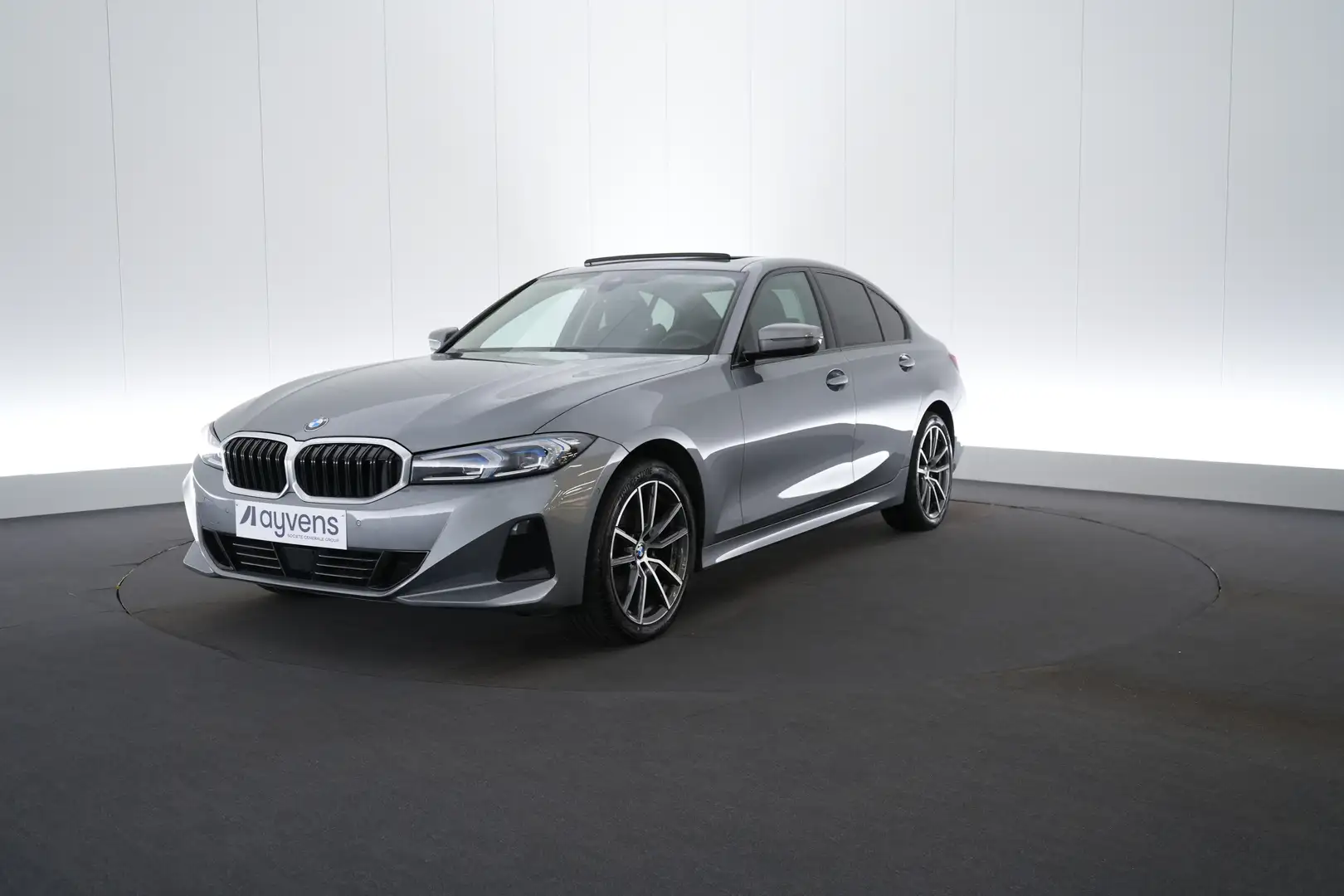 BMW 318 3 318iA LEDER LED GPS PDC CAM OD/TO HUD BLIS ACC Gris - 1