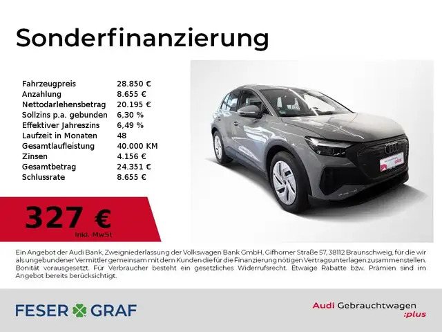 2023 Audi Q4 E-Tron in Grey for sale