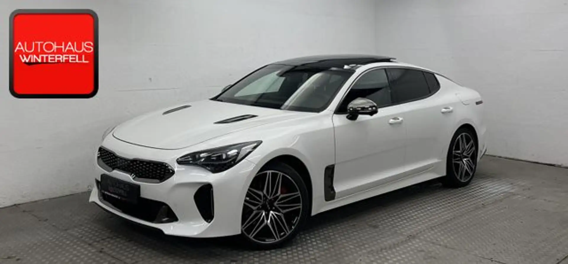 Kia Stinger 3.3 T-GDI AWD GT PANO+H&K+HUD+SITZKLIMA+ Weiß - 1