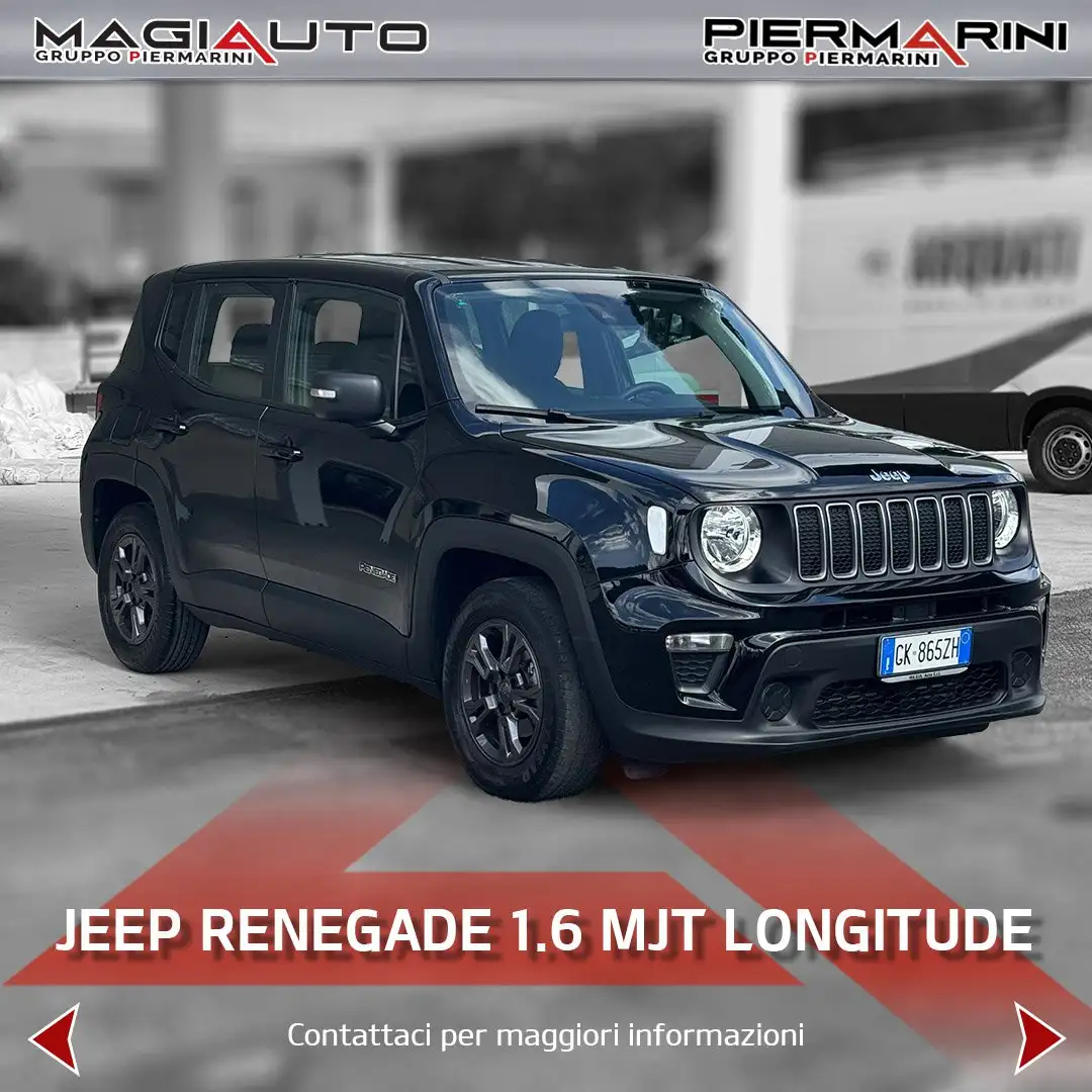 Jeep Renegade Renegade 1.6 Mjt 130 CV Longitude Noir - 1