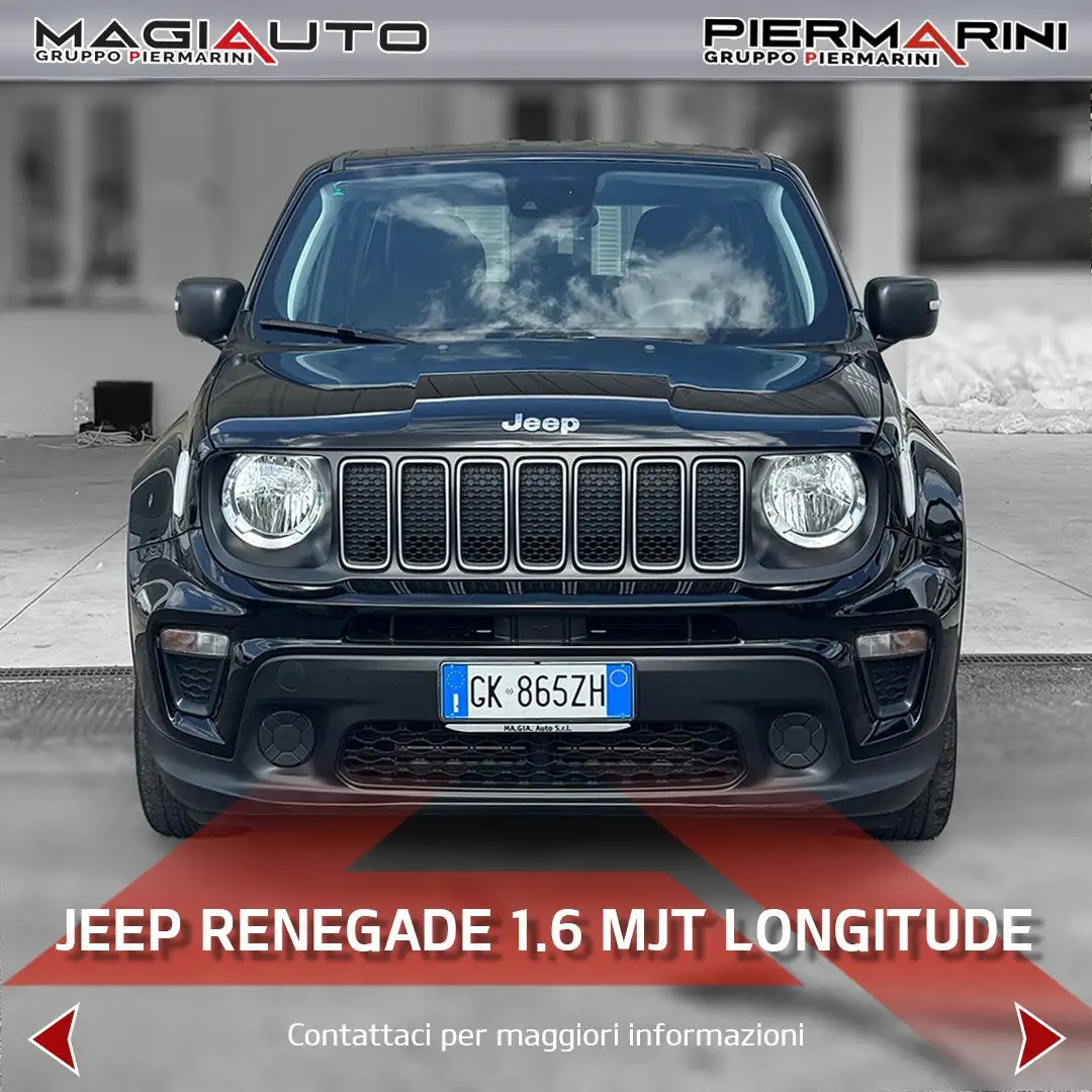 Jeep Renegade Renegade 1.6 Mjt 130 CV Longitude Noir - 2