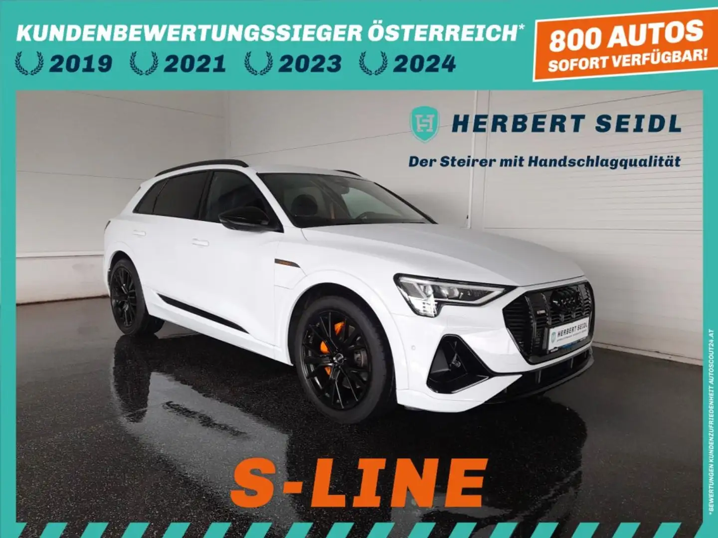 Audi e-tron 50 quattro S-LINE BLACK EDITION *NP: € 84.324,- / 21 ZOLL / ASS PAKET TOUR / 360° KAMERA* Weiß - 1