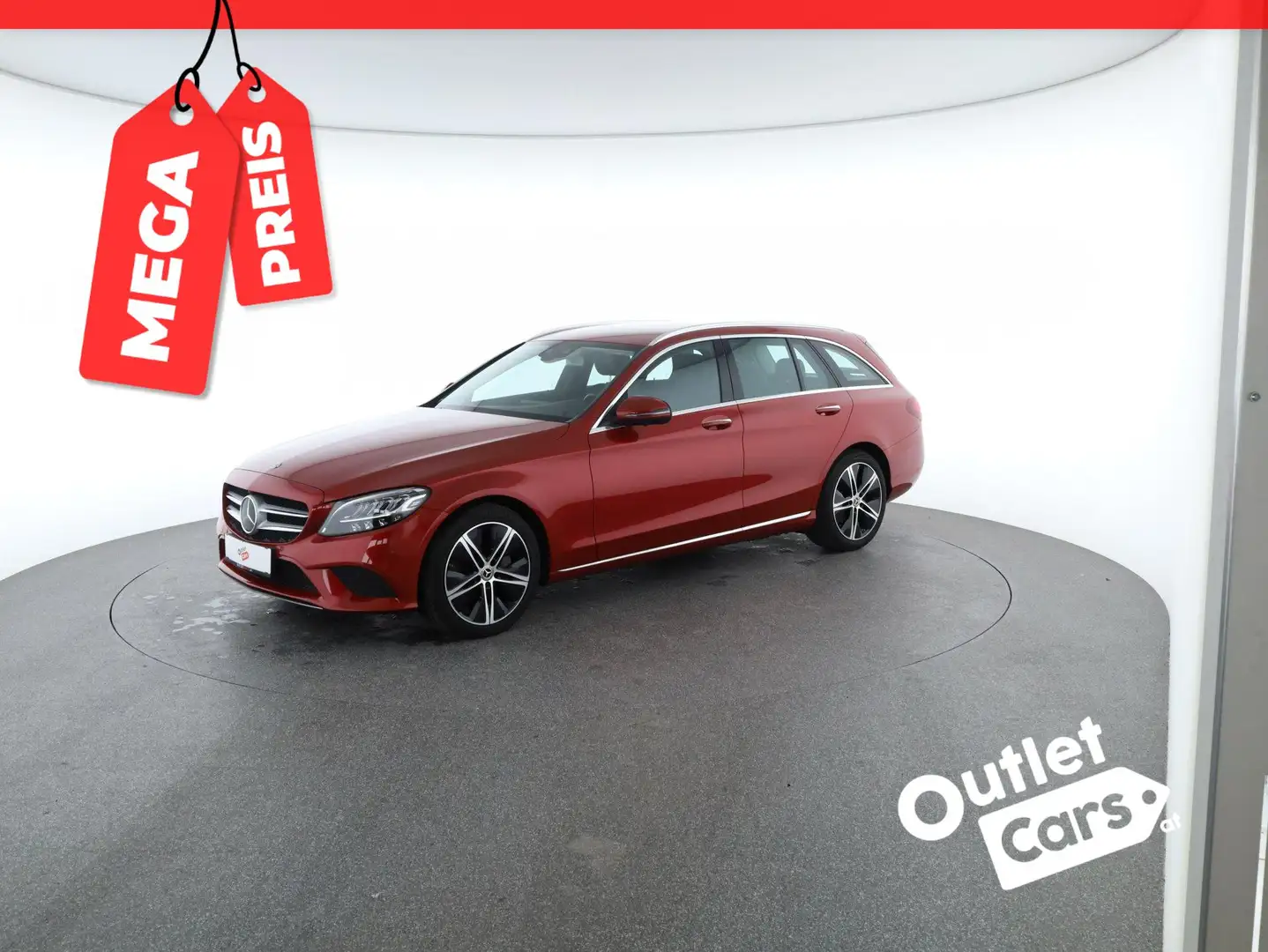 Mercedes-Benz C 220 T d 4Matic Avantgarde ASSIST+LEDER+NAVI+LM Rot - 1