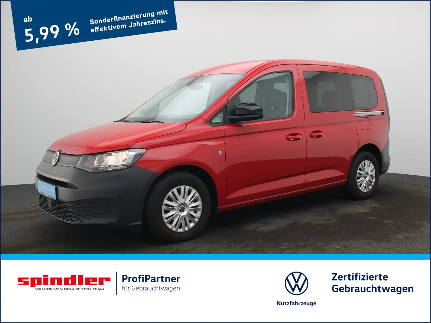 Volkswagen Caddy 2.0 TDI / Tempomat, PDC, AppConnect Rot - 1
